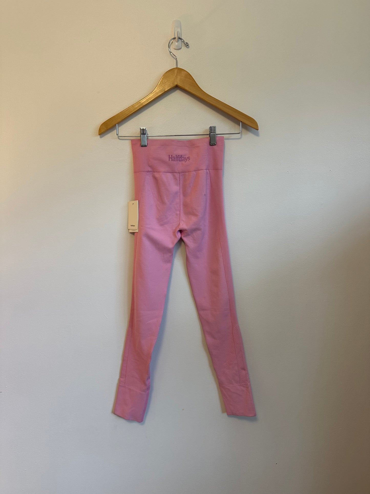 NWT Halfdays Sophia Seamless Leggings in Baby Pink | Size XS