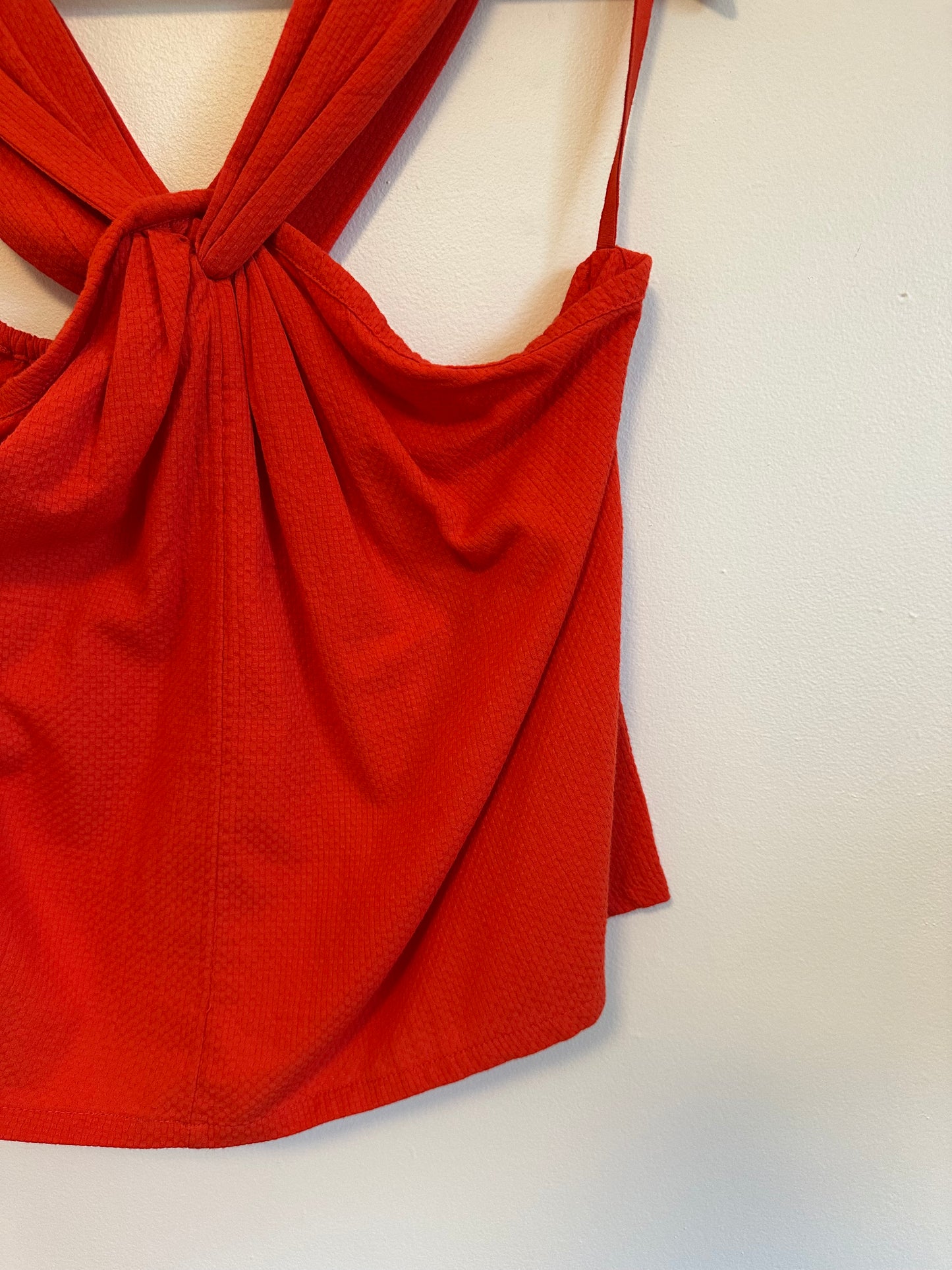 NWT Faherty Bay Twist Top in Poppy Red | Size XL