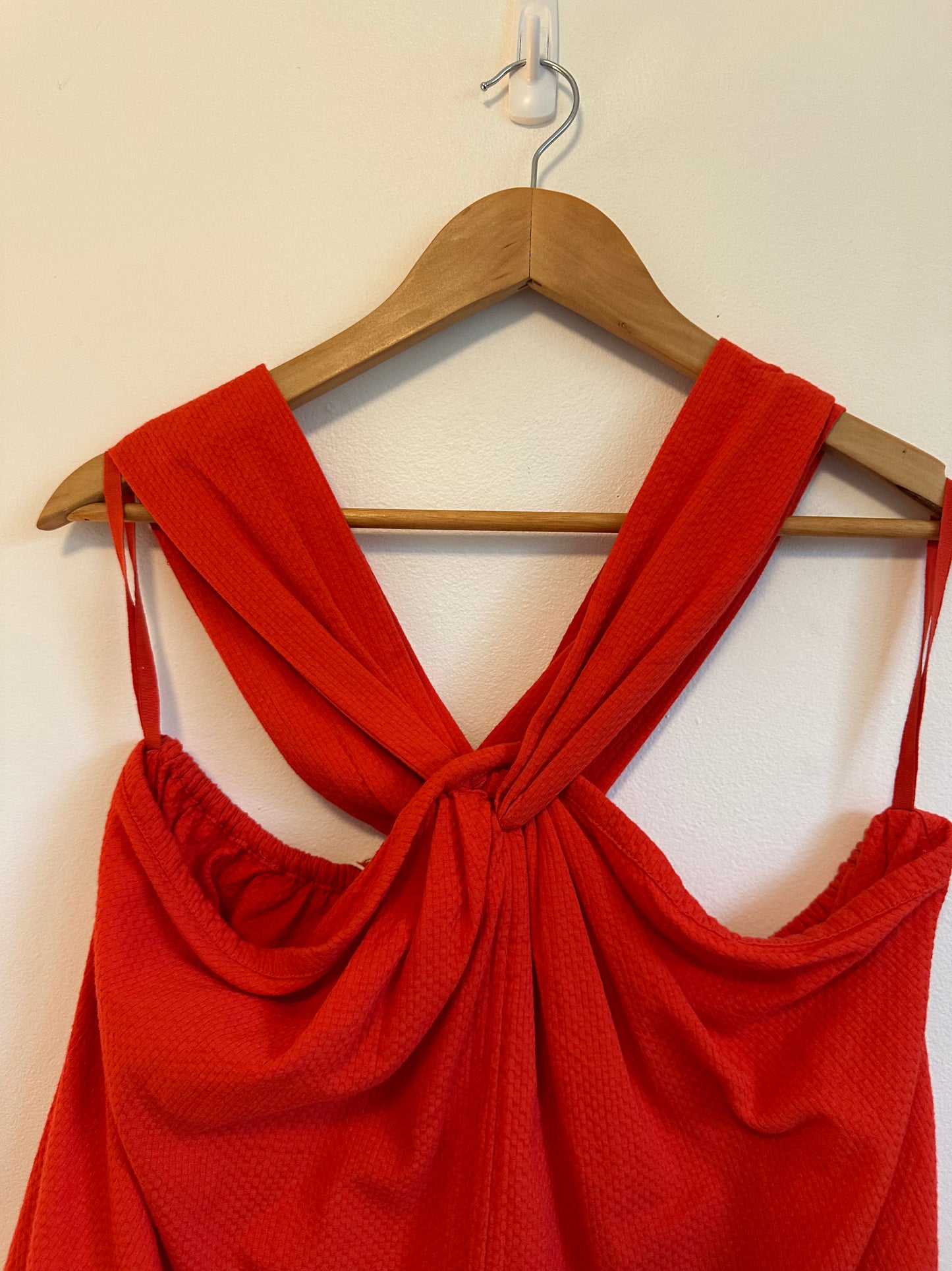 NWT Faherty Bay Twist Top in Poppy Red | Size XL