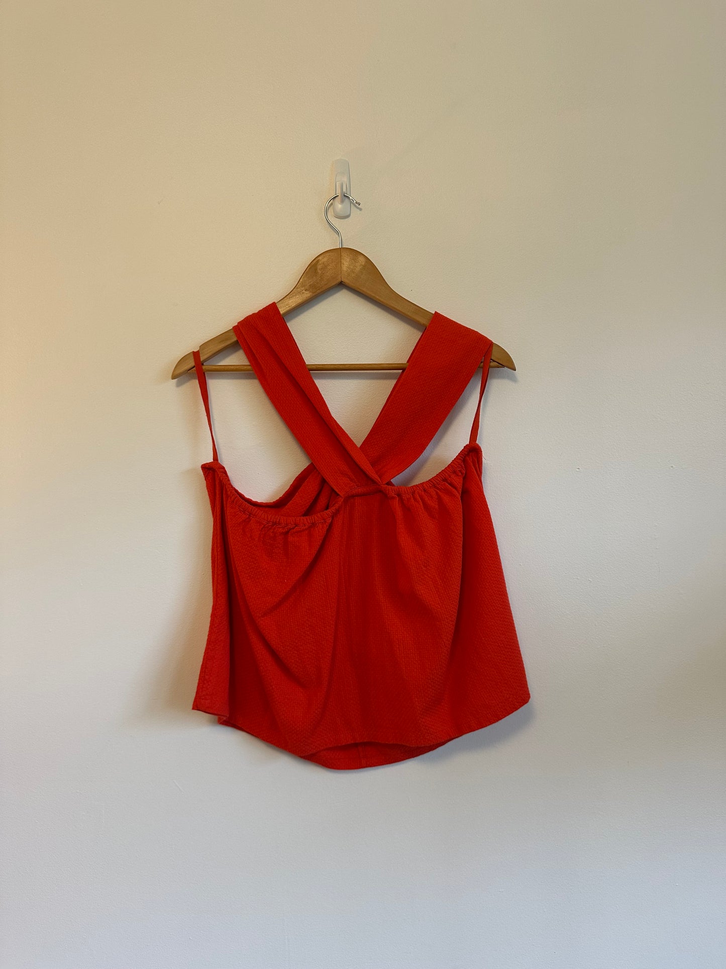 NWT Faherty Bay Twist Top in Poppy Red | Size XL