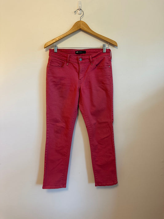 Levi's Midrise Pink Skinny Jeans | Size 6