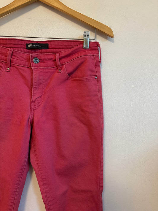 Levi's Midrise Pink Skinny Jeans | Size 6