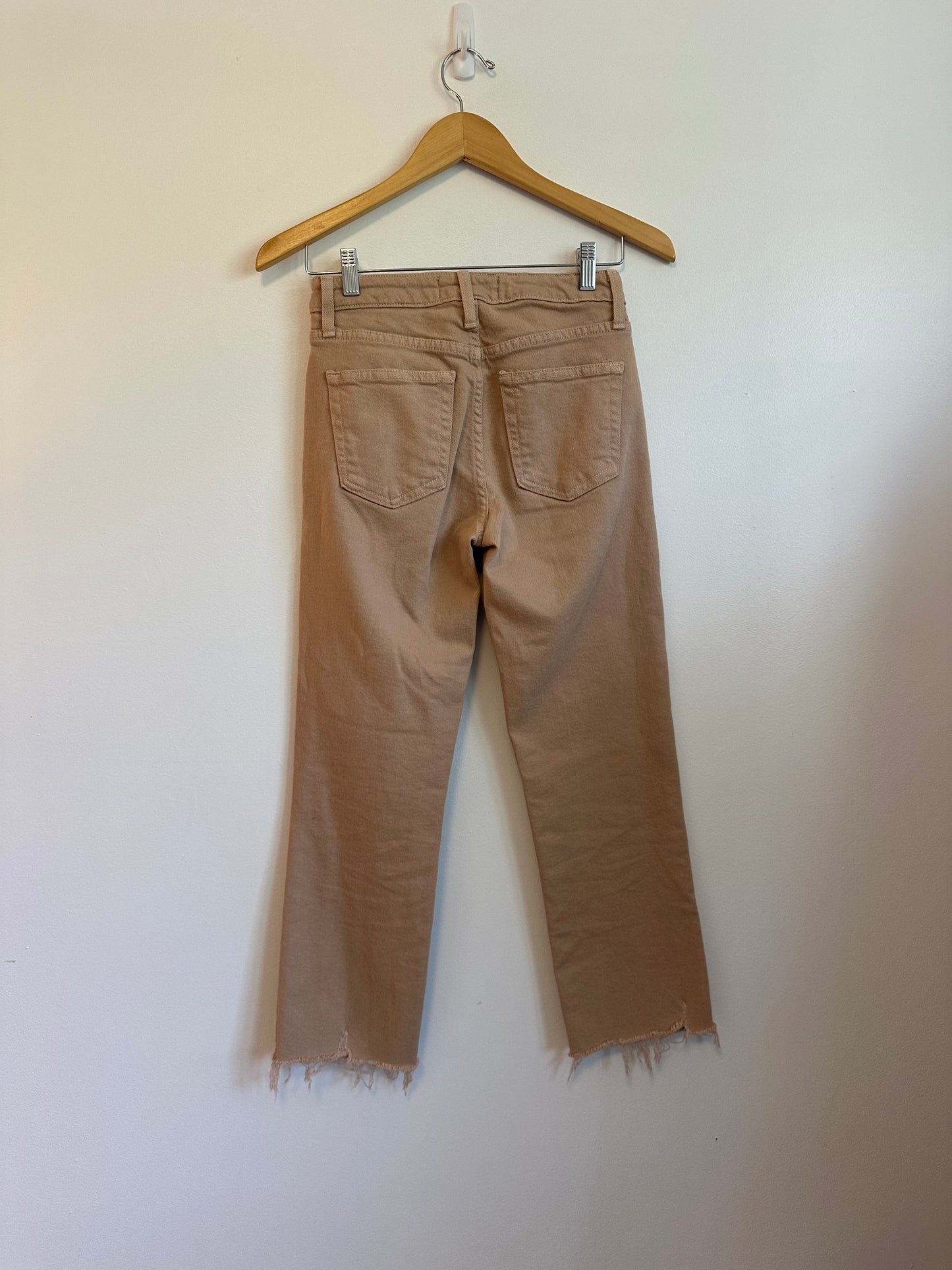 Just Black Denim Straight Leg Tan Jeans | Size 24