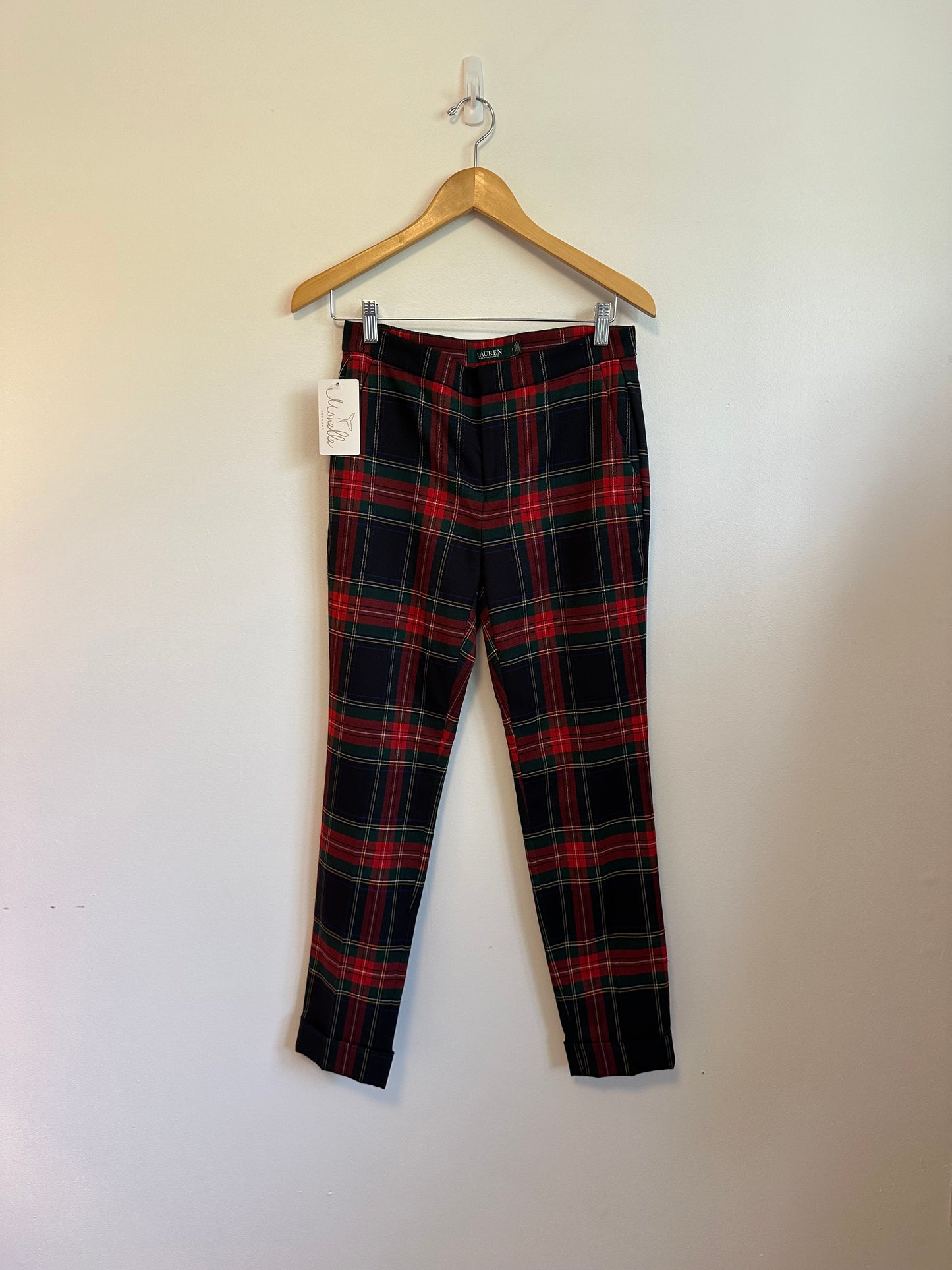 Lauren Ralph Lauren Red Plaid Tartan Trousers | Size 2