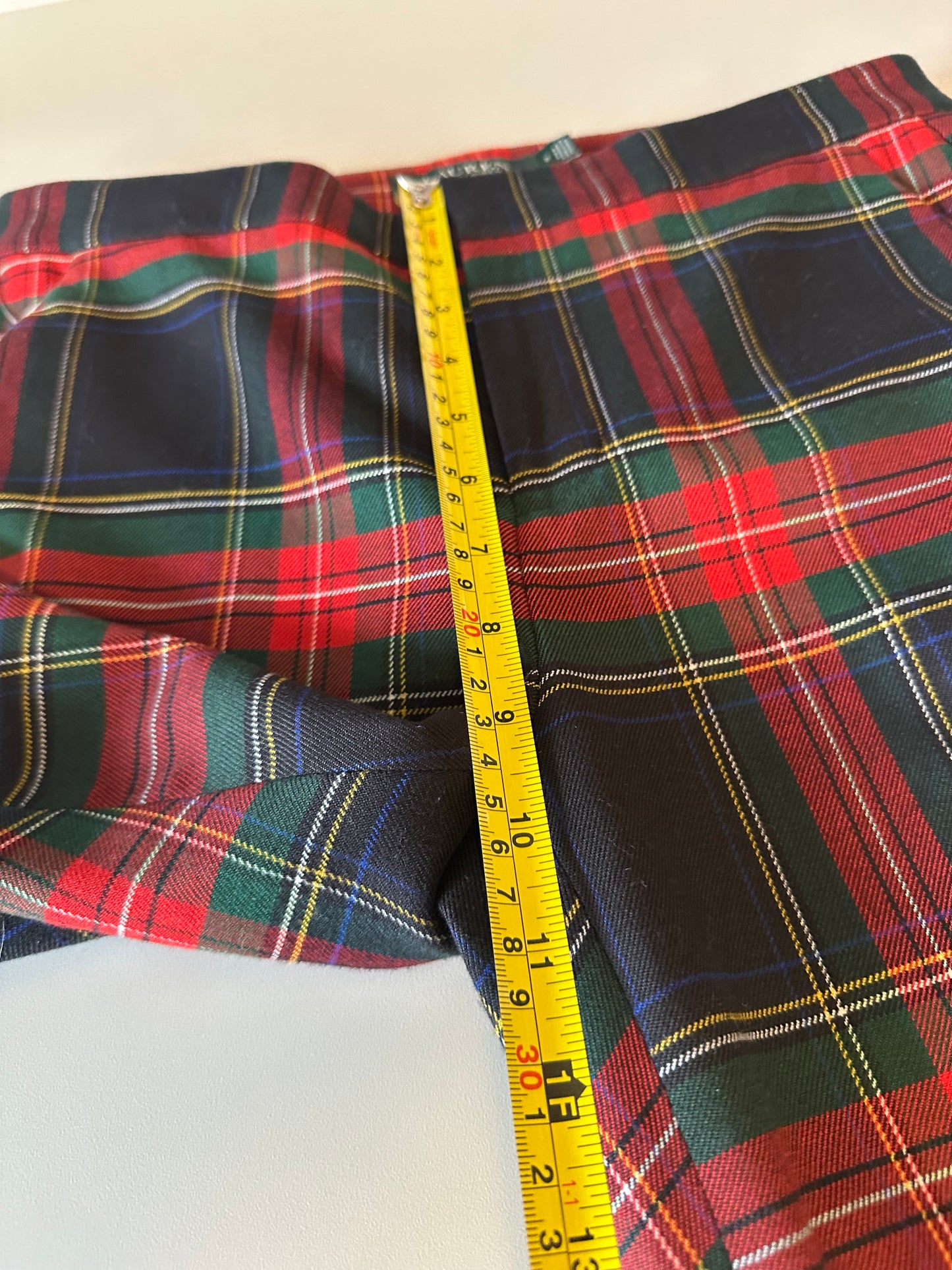 Lauren Ralph Lauren Red Plaid Tartan Trousers | Size 2