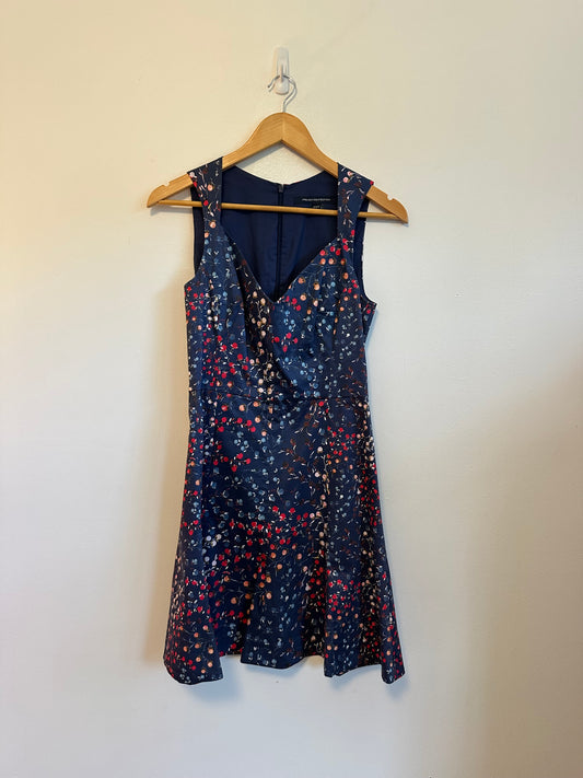 French Connection Sweetheart Fit and Flare Floral Dress | Size 4