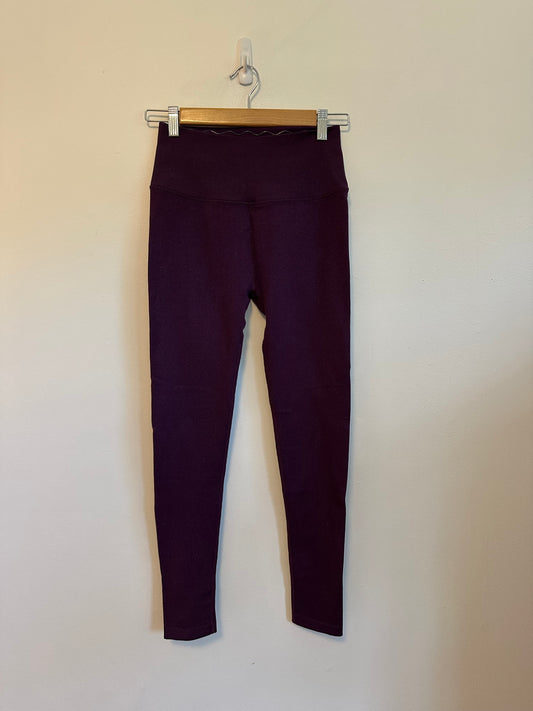 Spiritual Gangster Icon Seamless High-Waist Legging in Eggplant Glitter | M/L