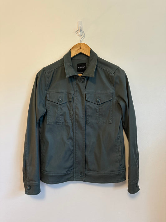 Liverpool Los Angeles Utility Jacket in Teal Lagoon | Size XS