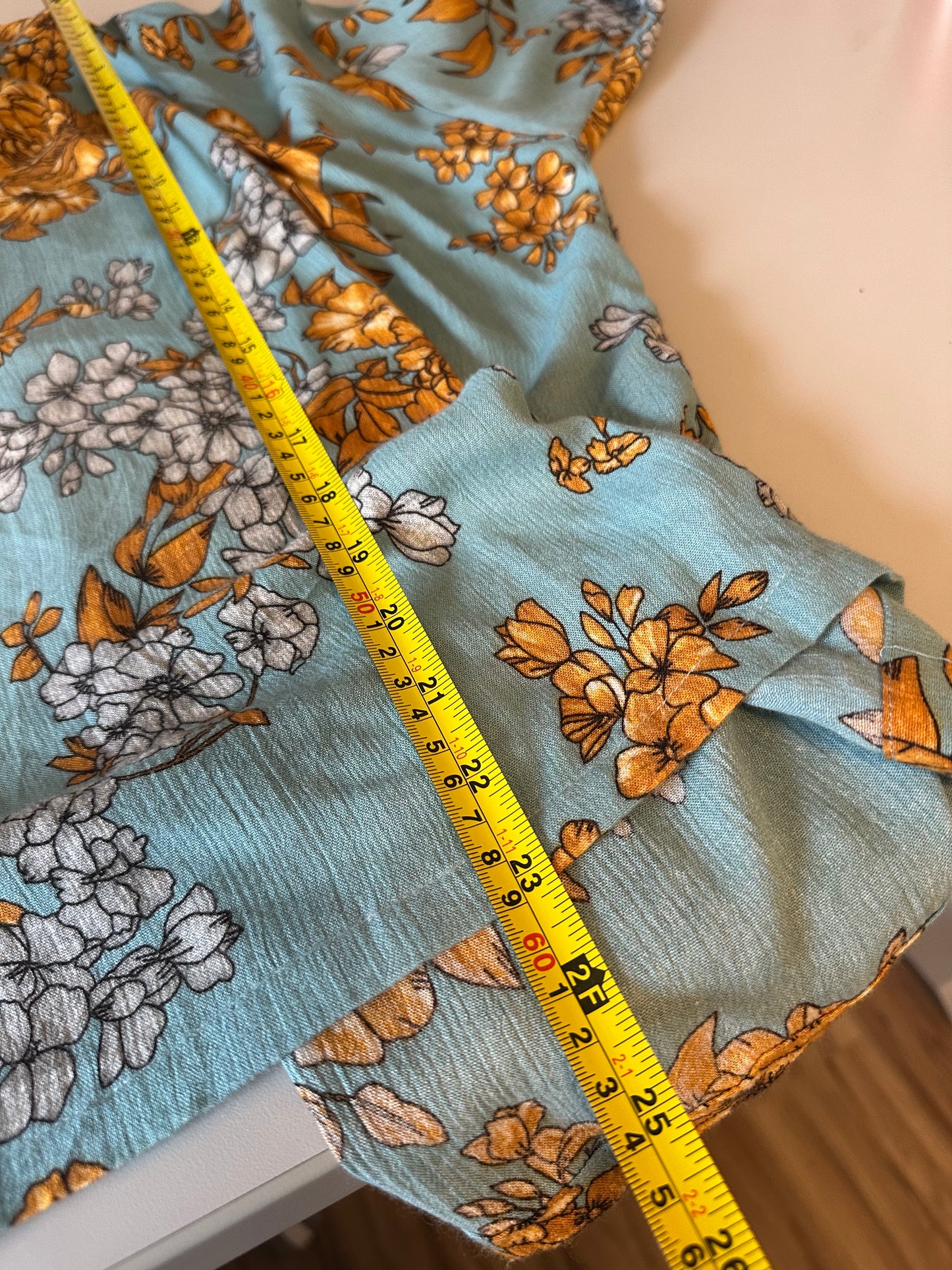 Anthropologie Leopard Trimmed Floral Kimono | One Size