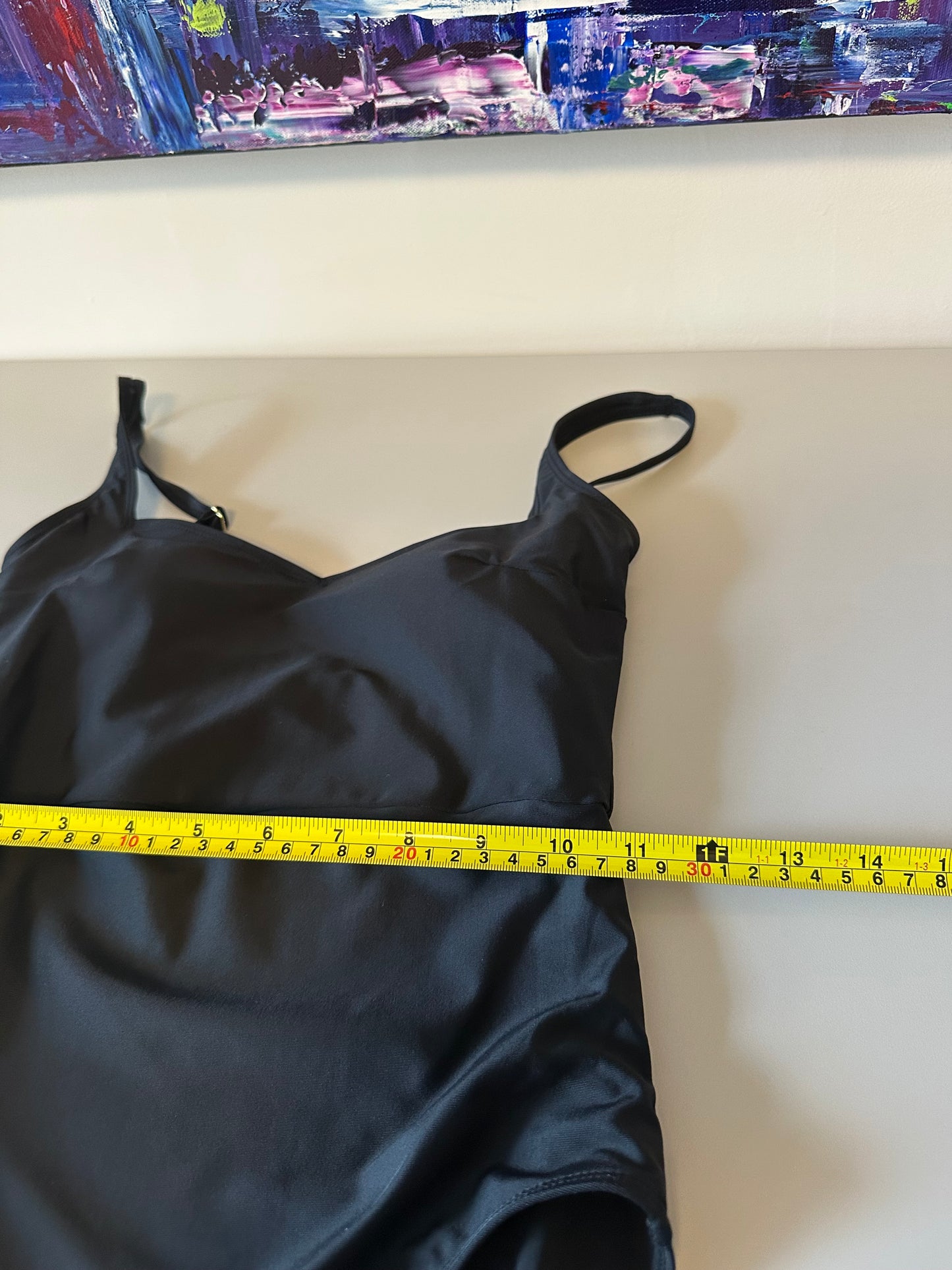 New Summersalt The Seascape Sweetheart One Piece in Black | Size 2