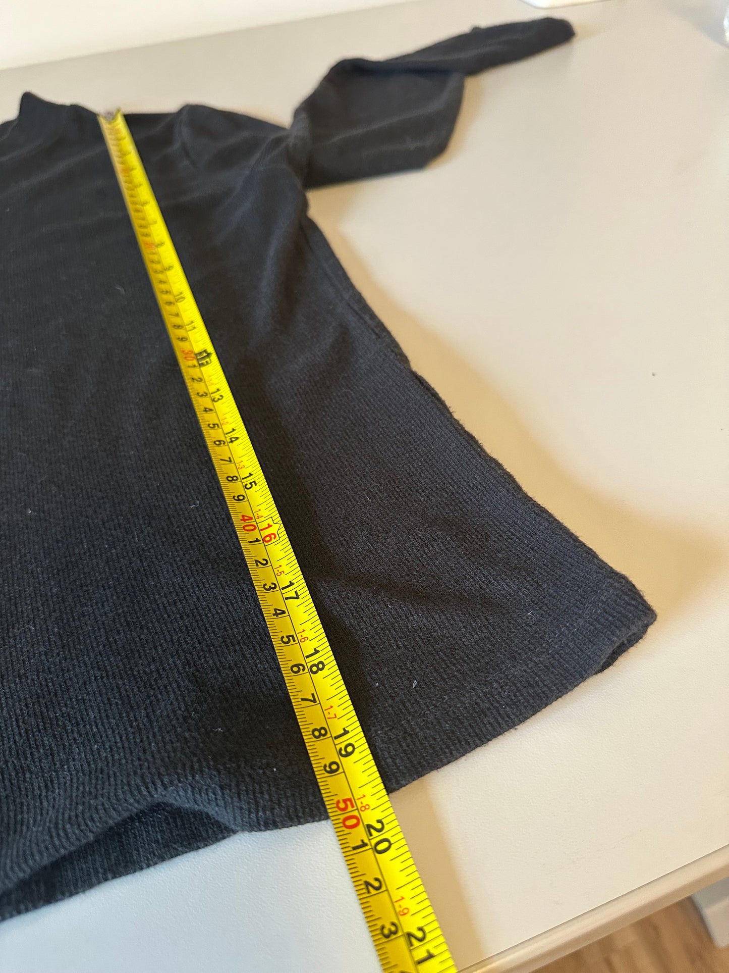 Madewell Black Cotton Waffle Long Sleeve T-Shirt | Size XS