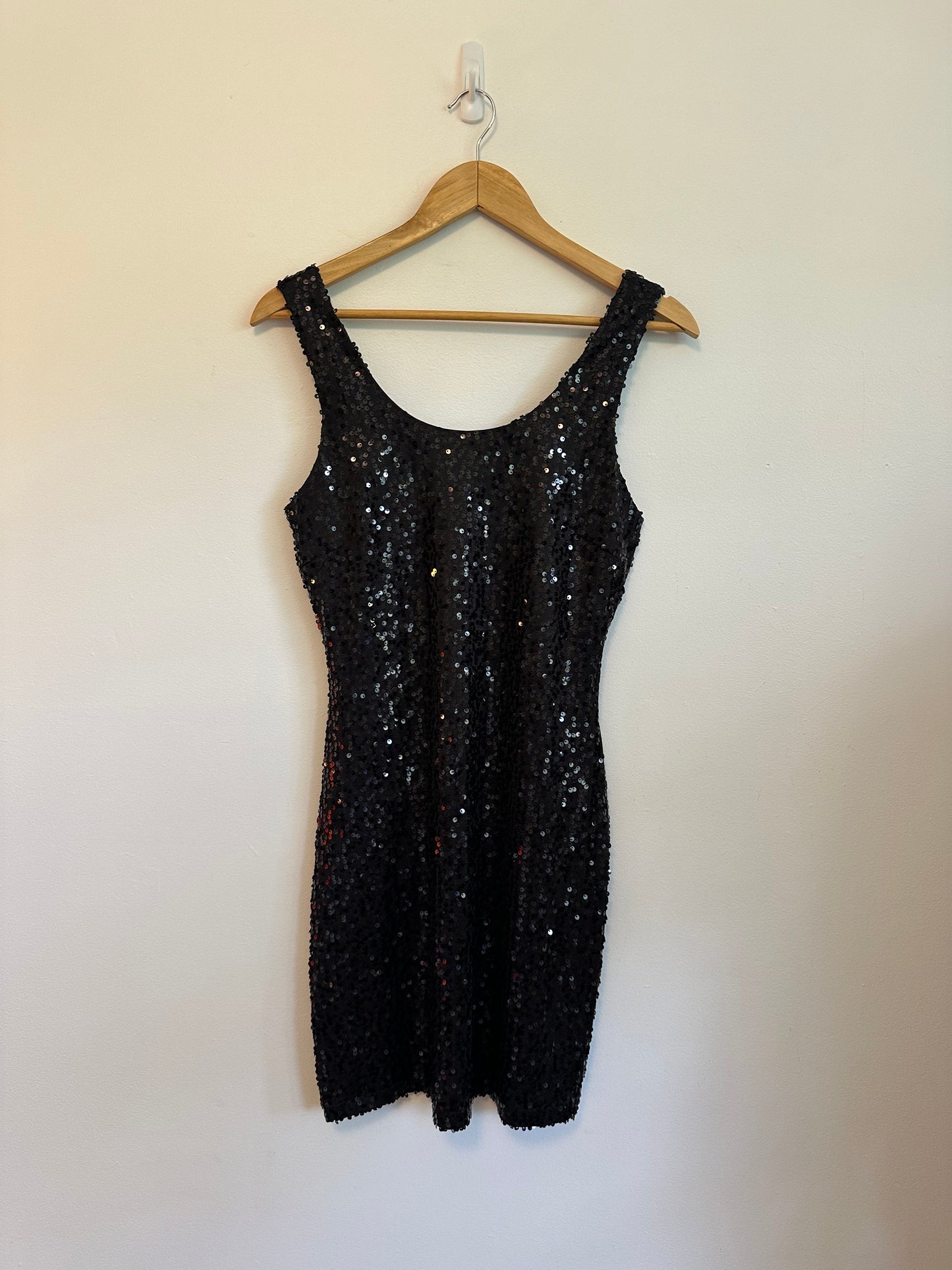 Jack by BB Dakota Black Sequin Bodycon Mini Dress | Size Small