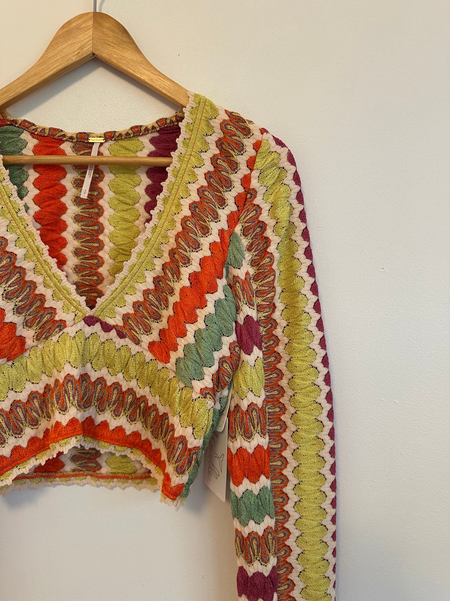 NWT Free People Twist and Shout Crop Top | Size Small