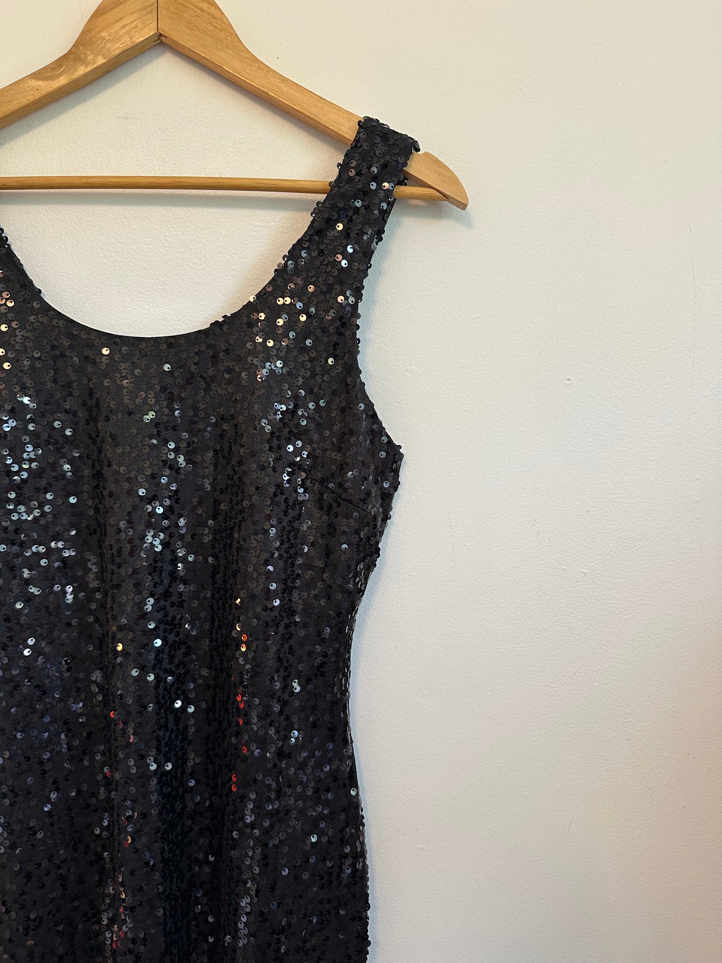 Jack by BB Dakota Black Sequin Bodycon Mini Dress | Size Small