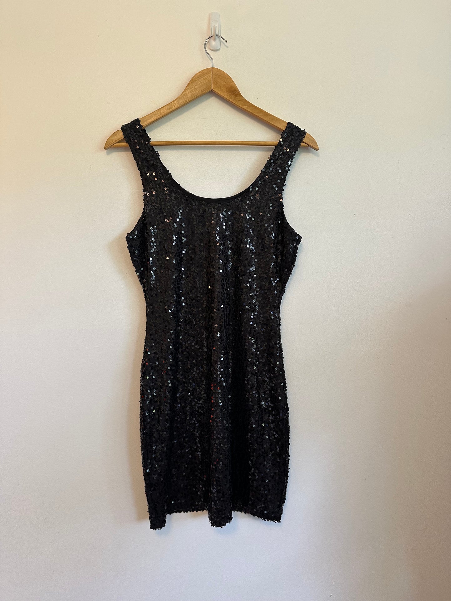 Jack by BB Dakota Black Sequin Bodycon Mini Dress | Size Small