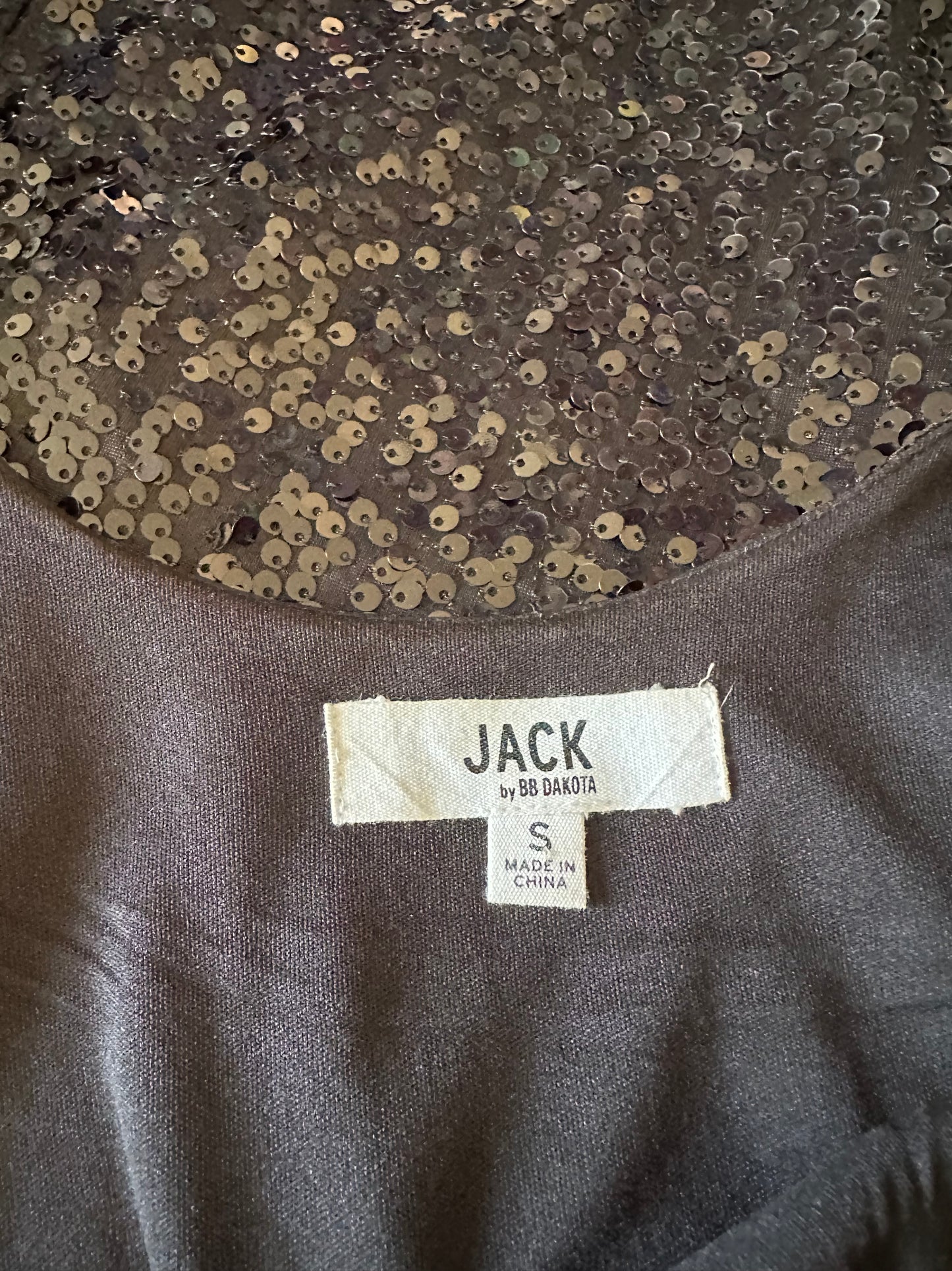 Jack by BB Dakota Black Sequin Bodycon Mini Dress | Size Small