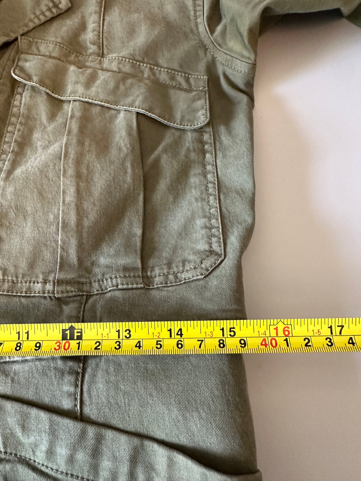 Alex Mill Expedition Jumpsuit in Olive Green Washed Twill | Size Small