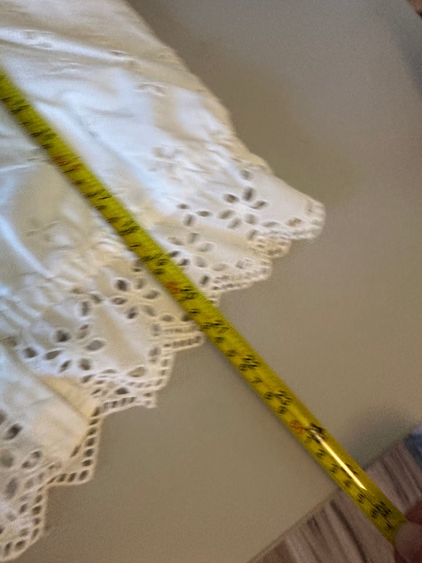 NWT Marea Erin Cotton Eyelet Top in White | Size Large