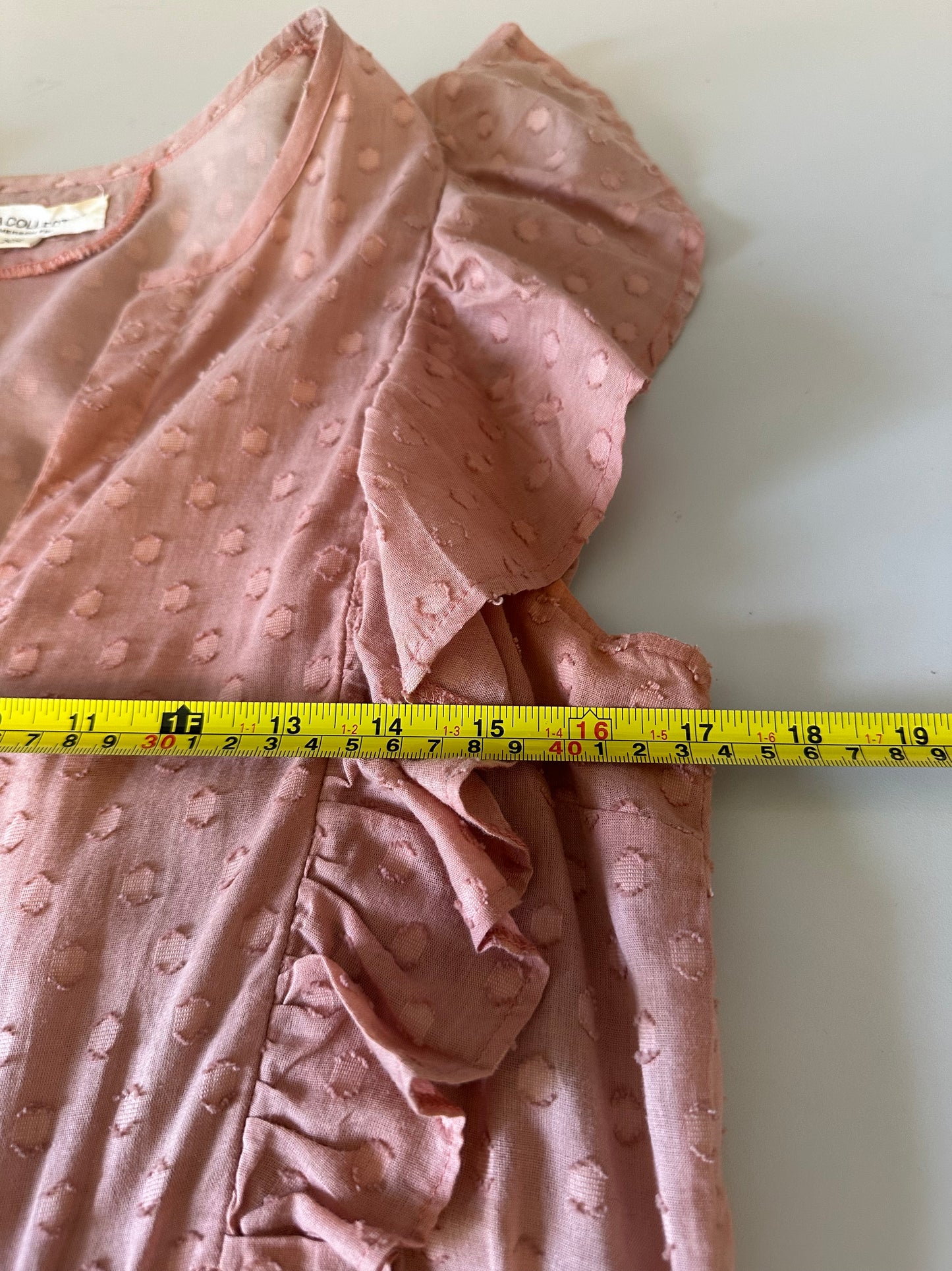 Emerson Fry Cotton Chandra Dress in Muted Clay | Size XS