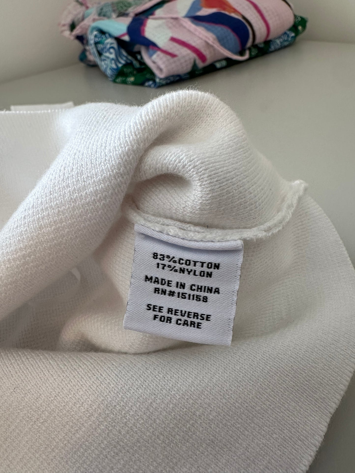 525 America Wide Strap Square Neck Knit Tank Top in Bleach White | Size Medium