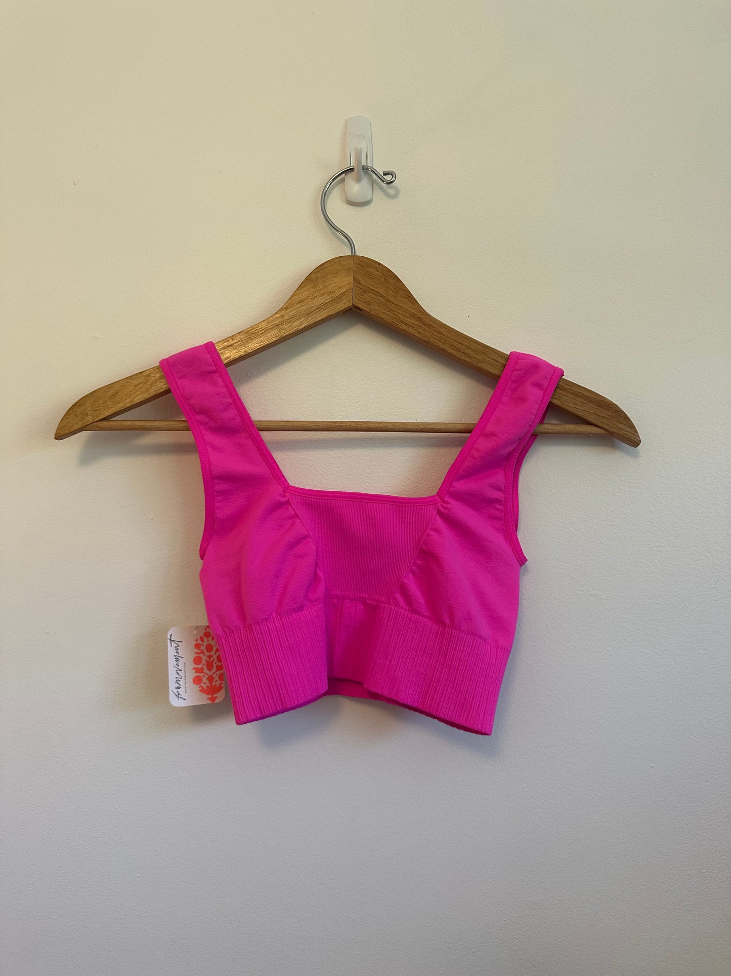 NWT FP Movement by Free People Good Karma Bra in Hot Pink | Size XS/S