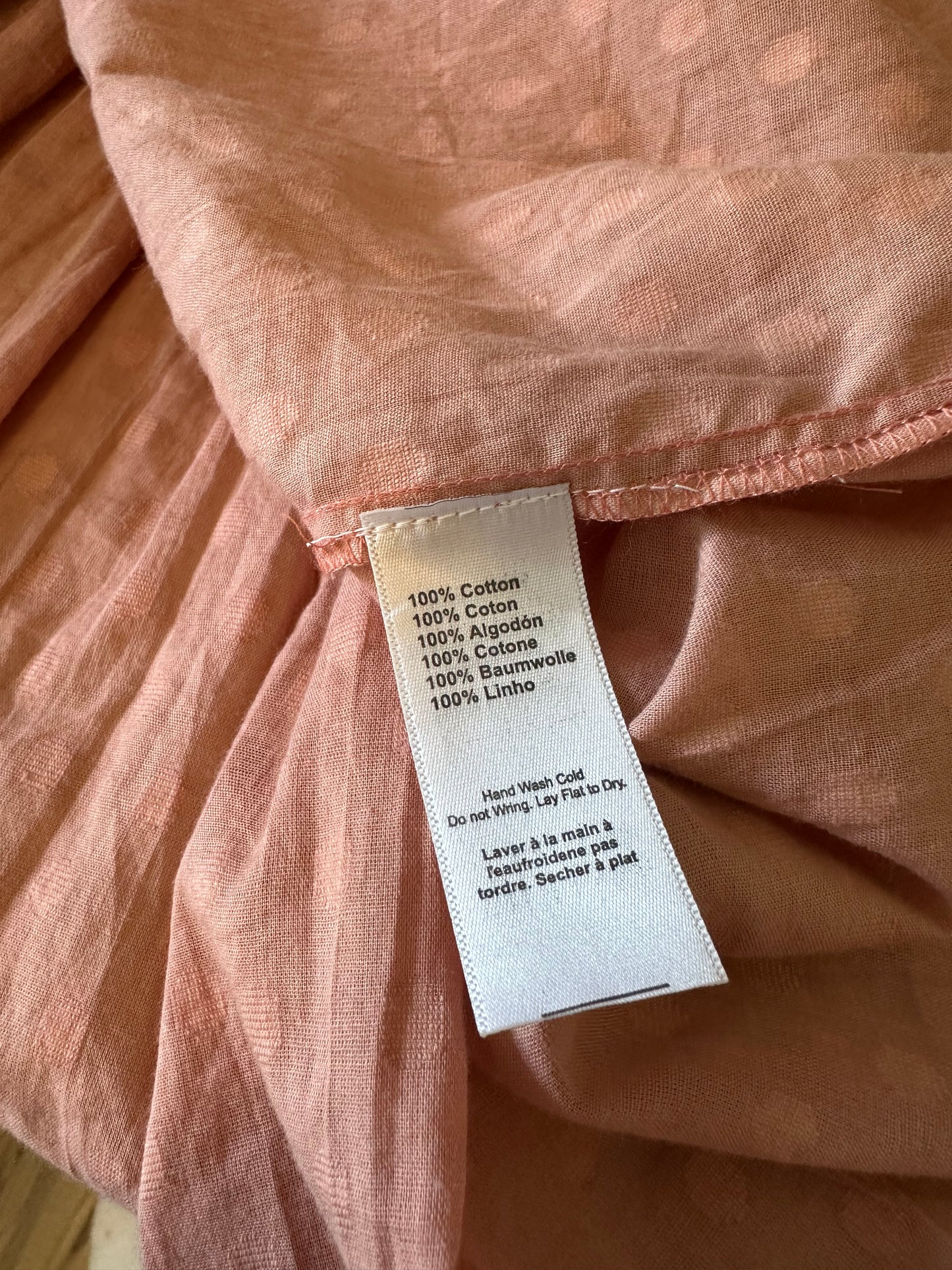 Emerson Fry Cotton Chandra Dress in Muted Clay | Size XS
