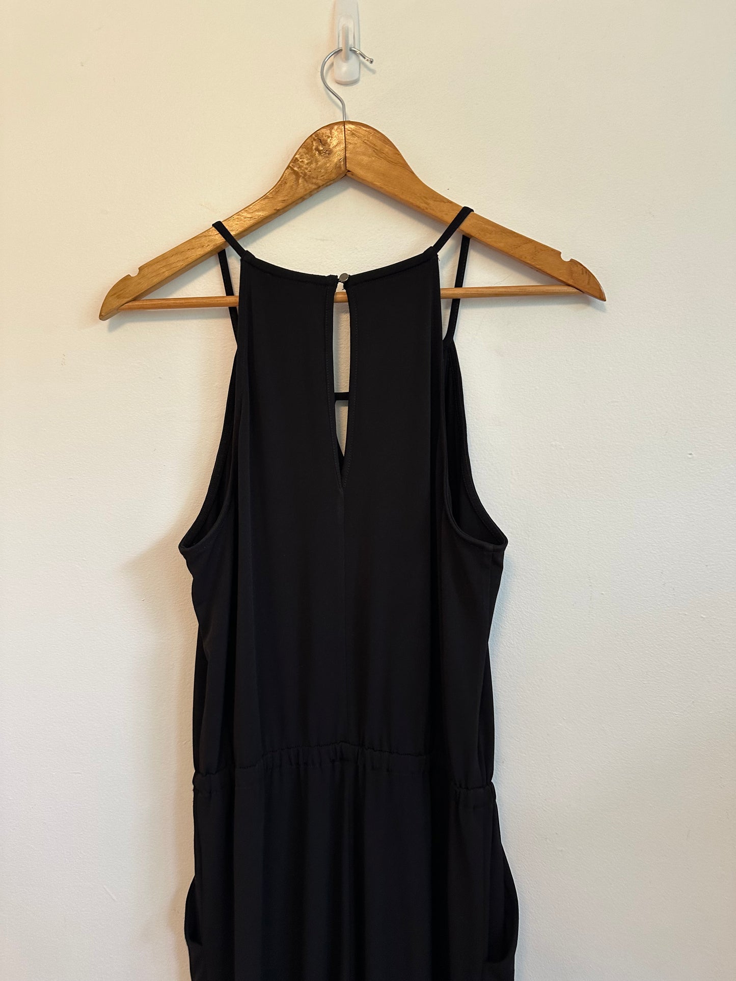 Goldray Wide Leg Jersey Jumpsuit in Black | Size Medium