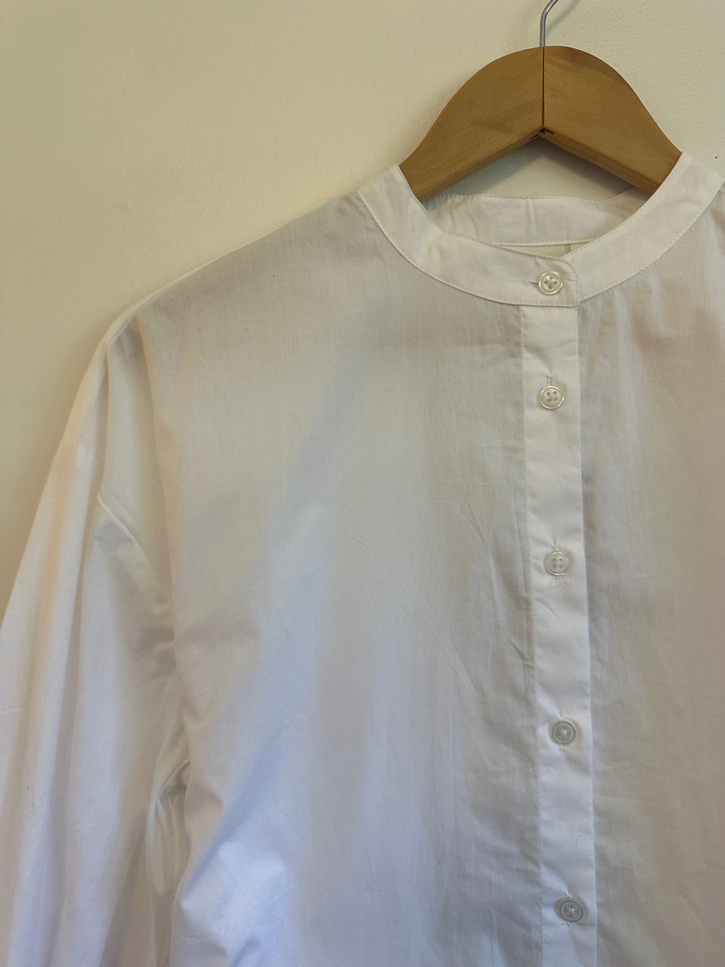 NWT Corey Lynn Calter Big Sky Shirt in White | Size Small
