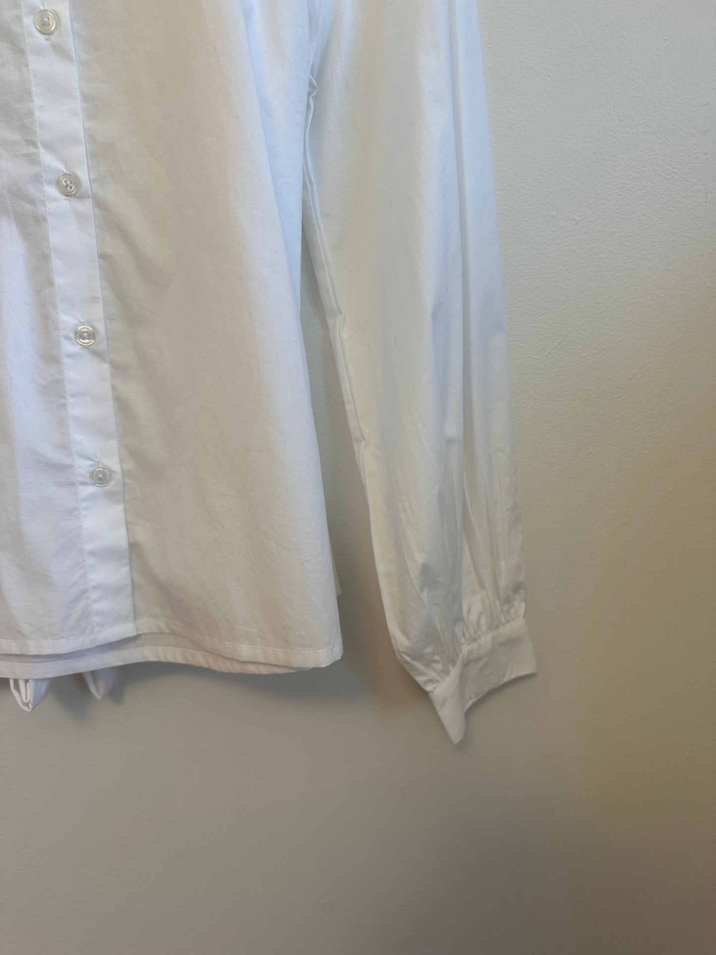 NWT Corey Lynn Calter Big Sky Shirt in White | Size Small