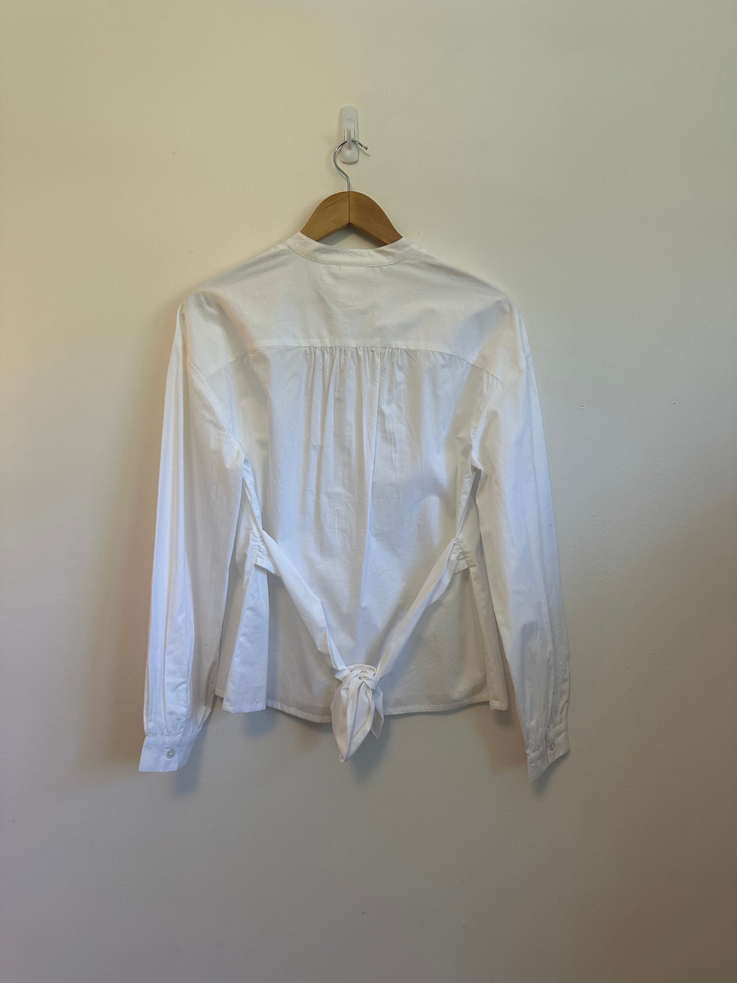 NWT Corey Lynn Calter Big Sky Shirt in White | Size Small