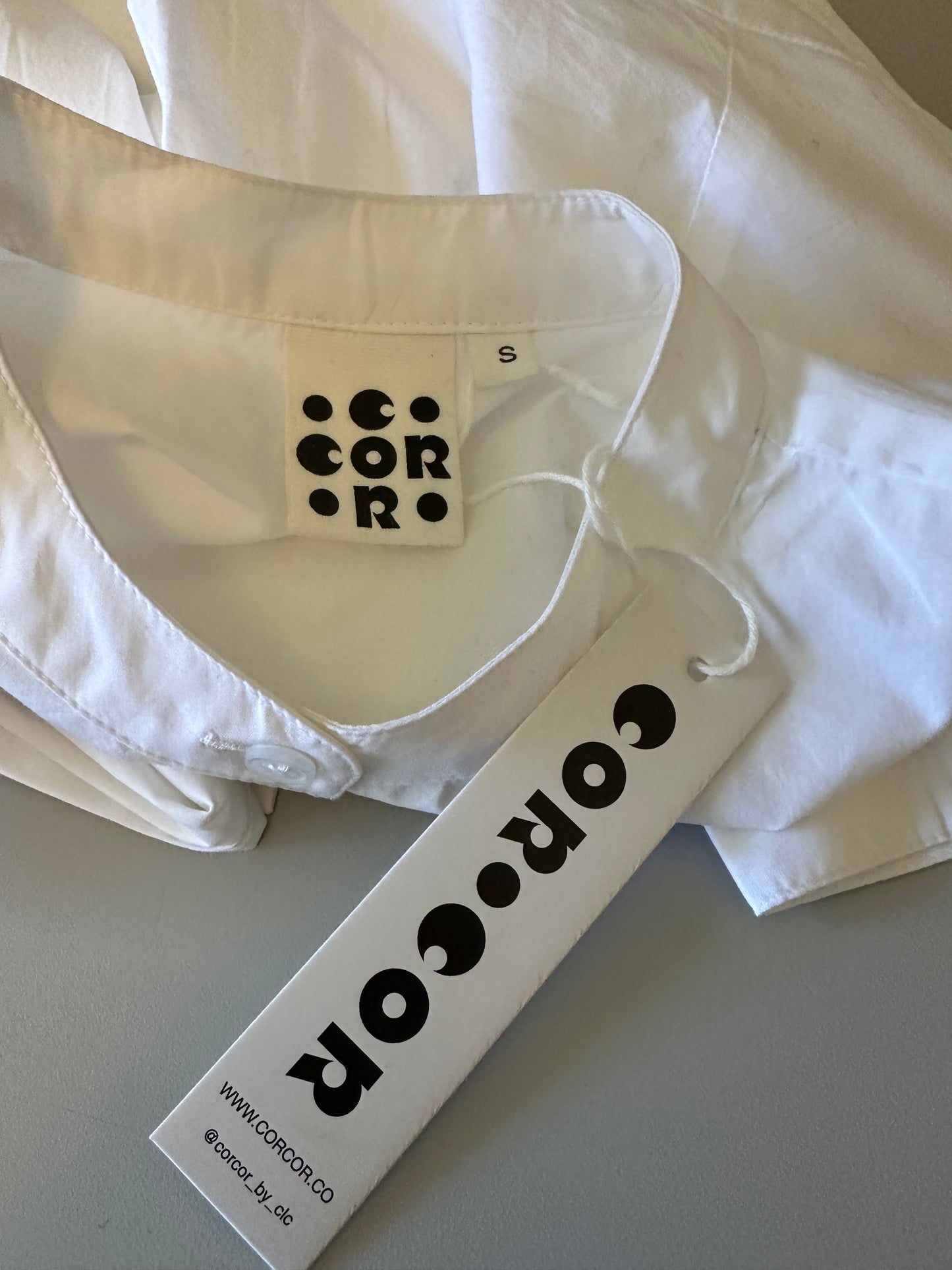 NWT Corey Lynn Calter Big Sky Shirt in White | Size Small