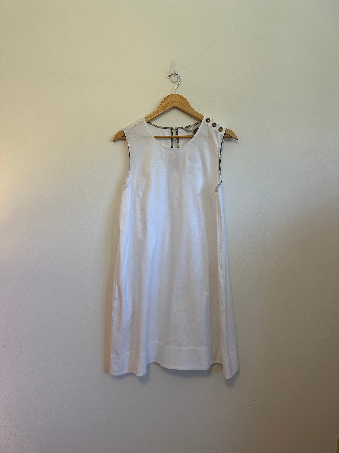 NWT Barbour Lucy Mini Dress in White | Size 8