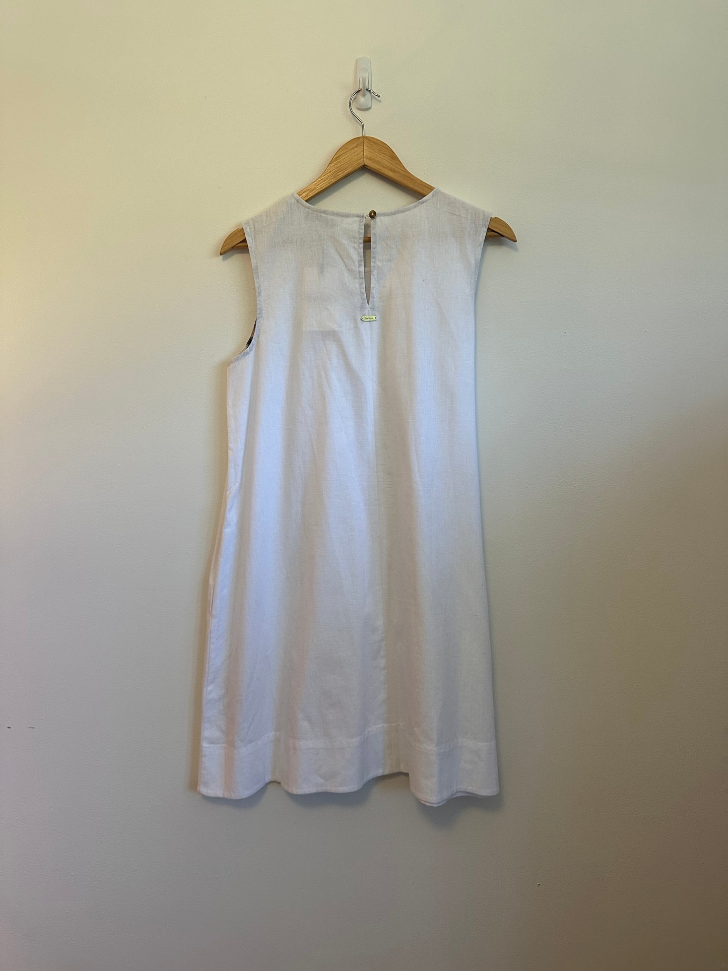 NWT Barbour Lucy Mini Dress in White | Size 8