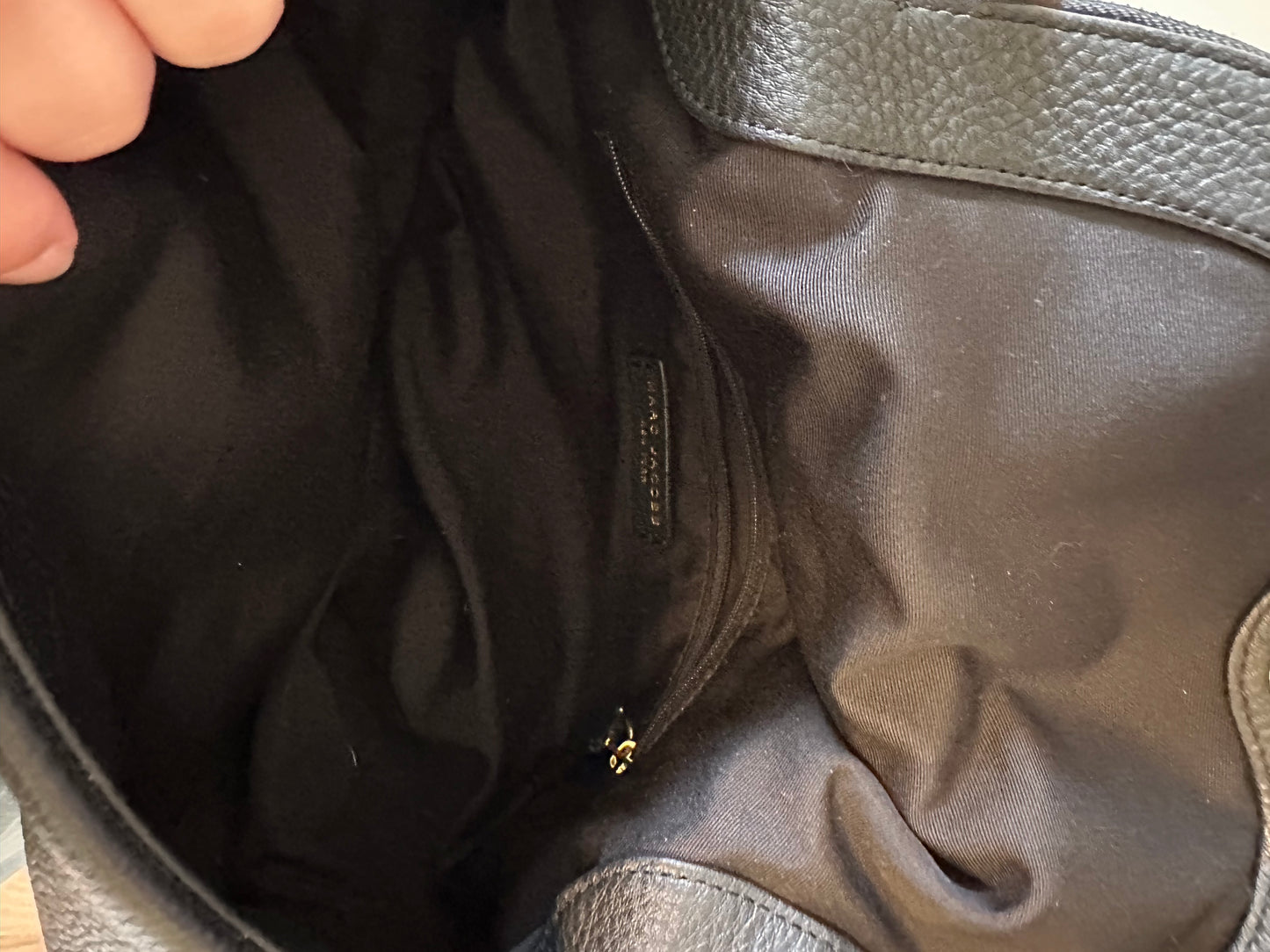 Marc by Marc Jacobs Classic Q Natasha Crossbody Bag in Black Pebbled Leather