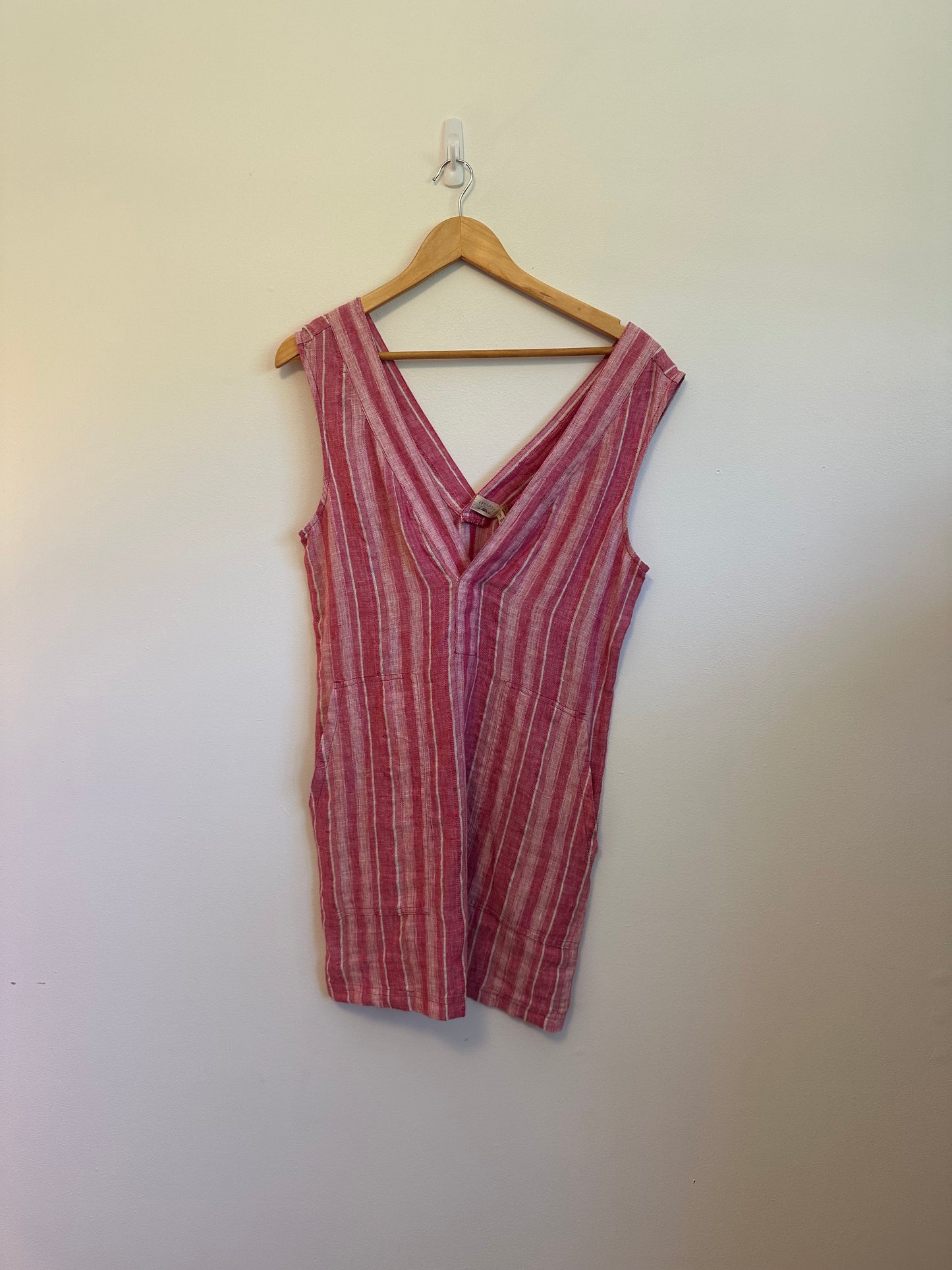 NWT Faherty Azure Linen Dress in Granita Stripe | Size XS