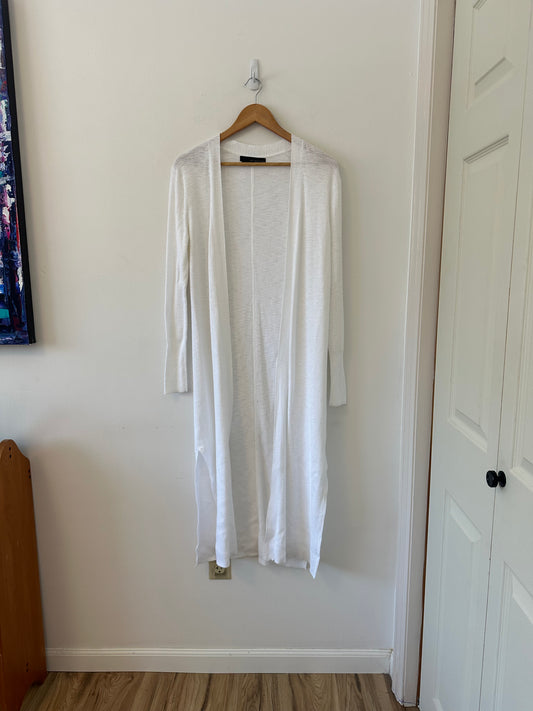 360 Cashmere Cotton Tabitha Cardigan in White | Size Medium
