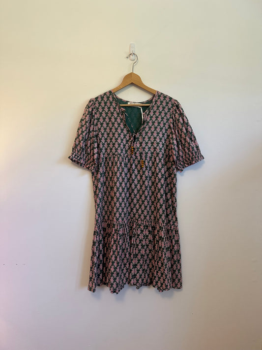 NWT Fox in Gown Nina Cotton Printed Dress | Size XS/S