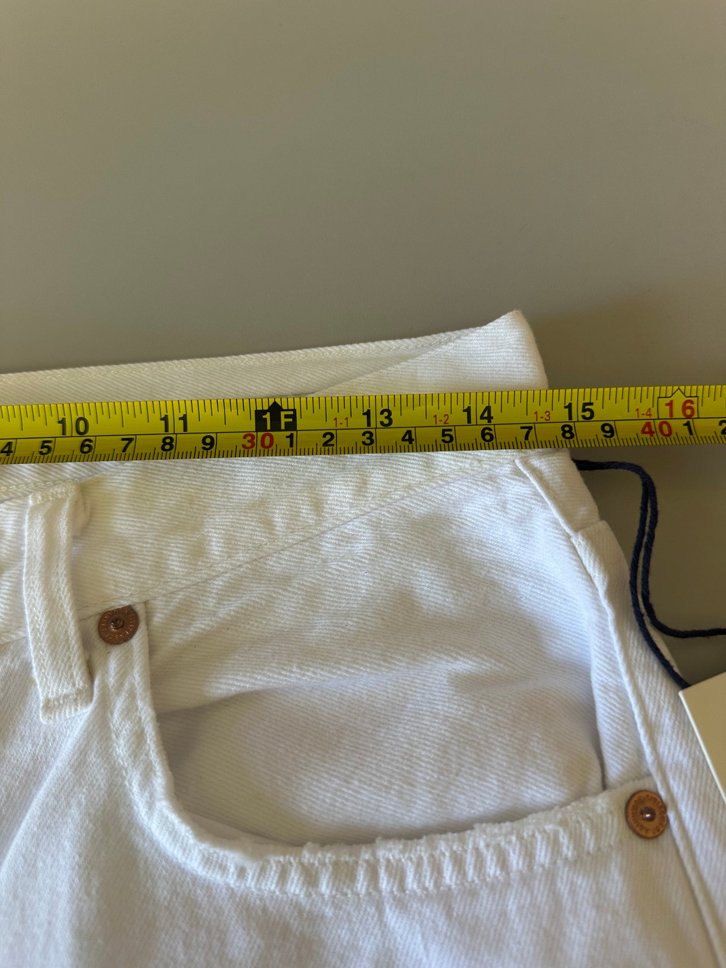 NWT Citizens of Humanity Annina Straight Leg White Jeans | Size 26