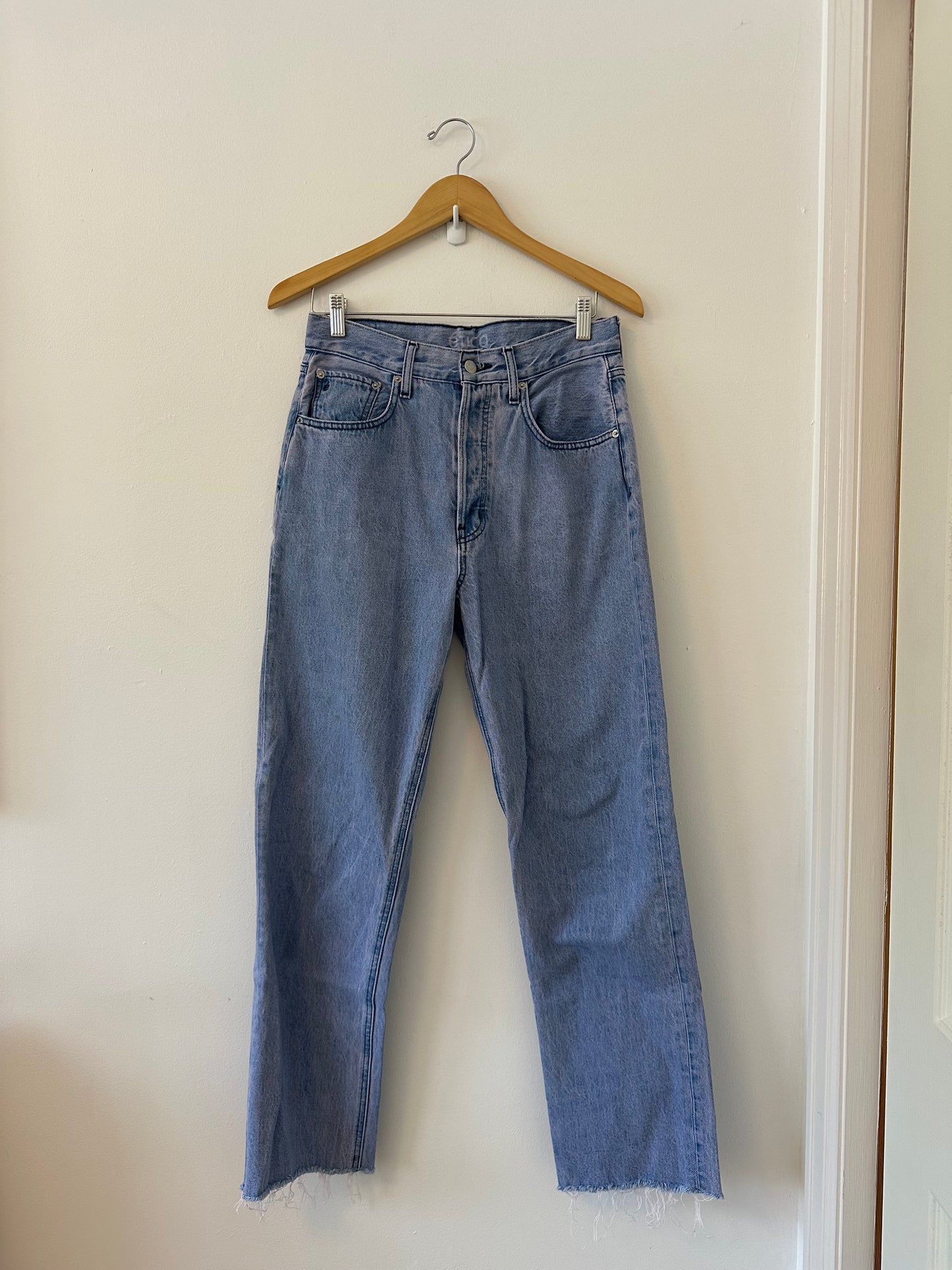 Etica Carine High Waist Straight in Cyclone Violet | Size 29