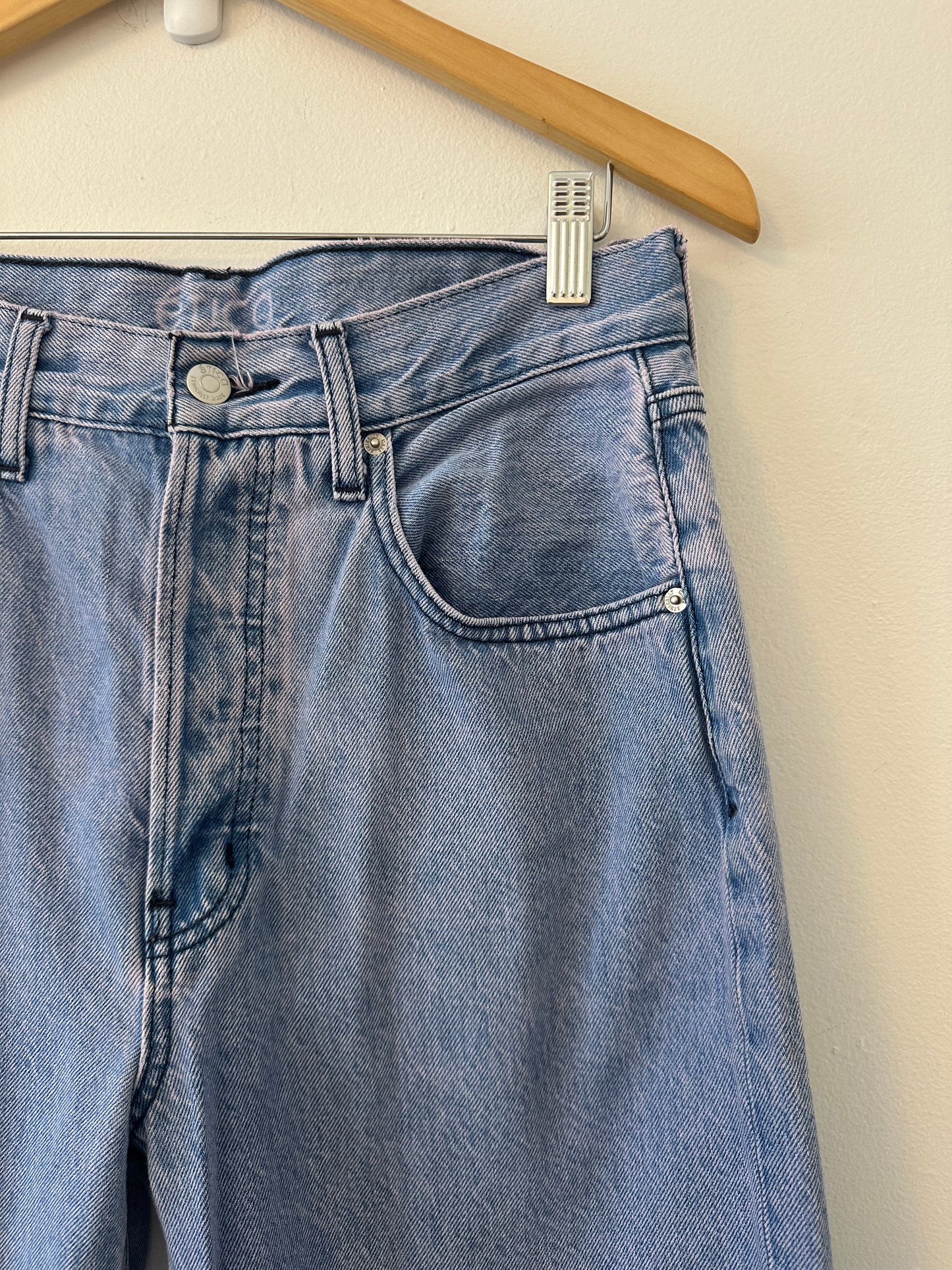 Etica Carine High Waist Straight in Cyclone Violet | Size 29