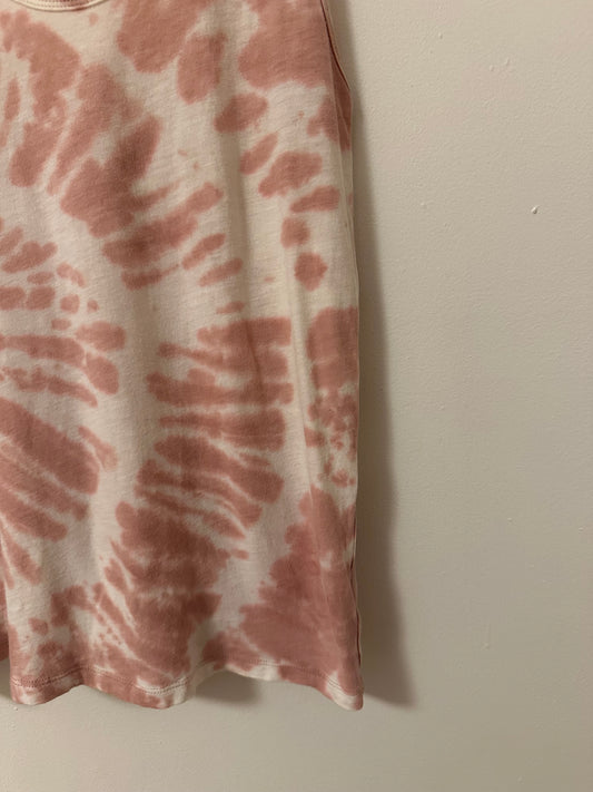 Athleta Tie Dye Cotton Tank Top in Palermo Pink | Size Small