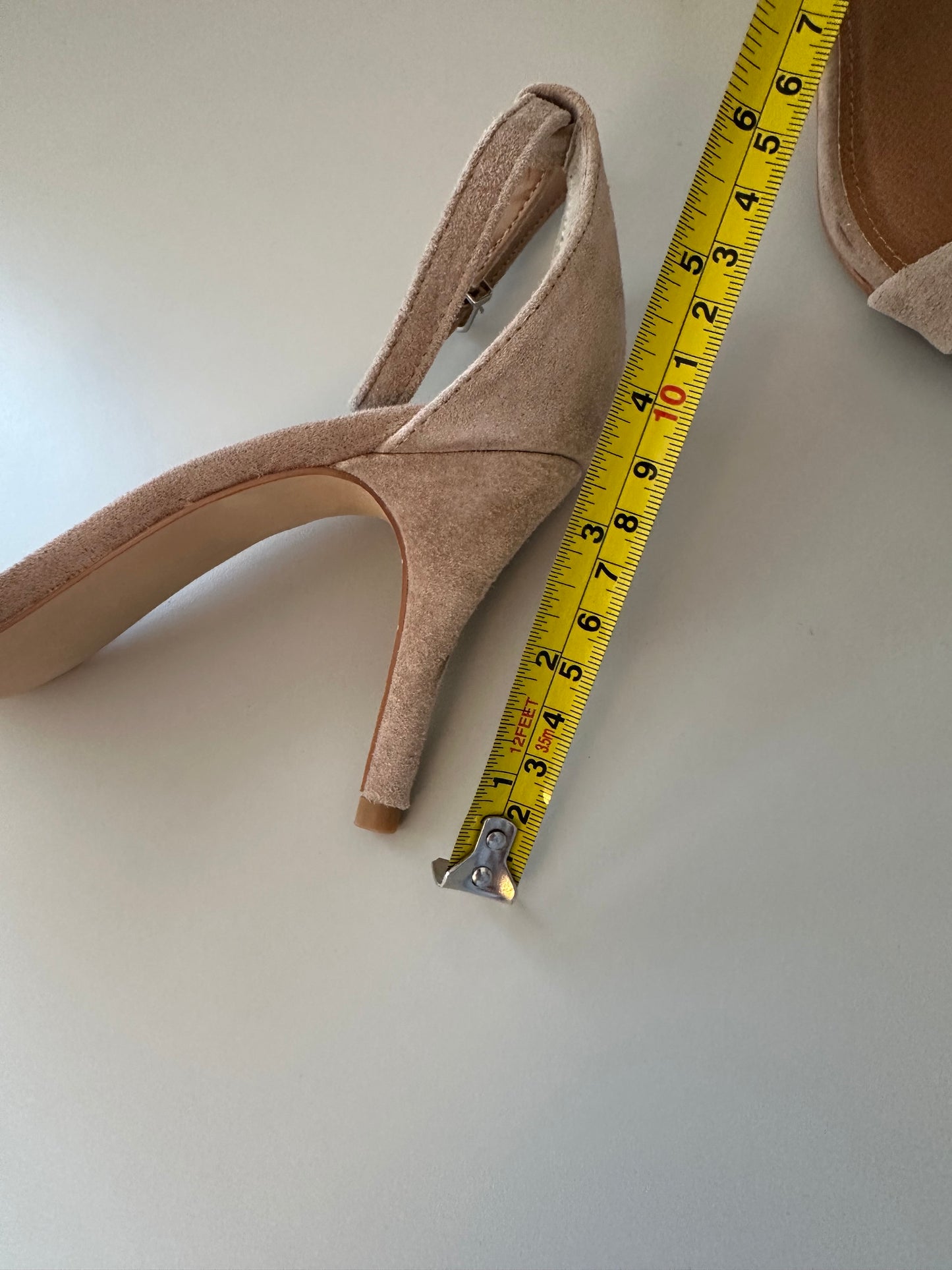 Steve Madden Adelle Tan Suede Strappy Heels | Size 9.5
