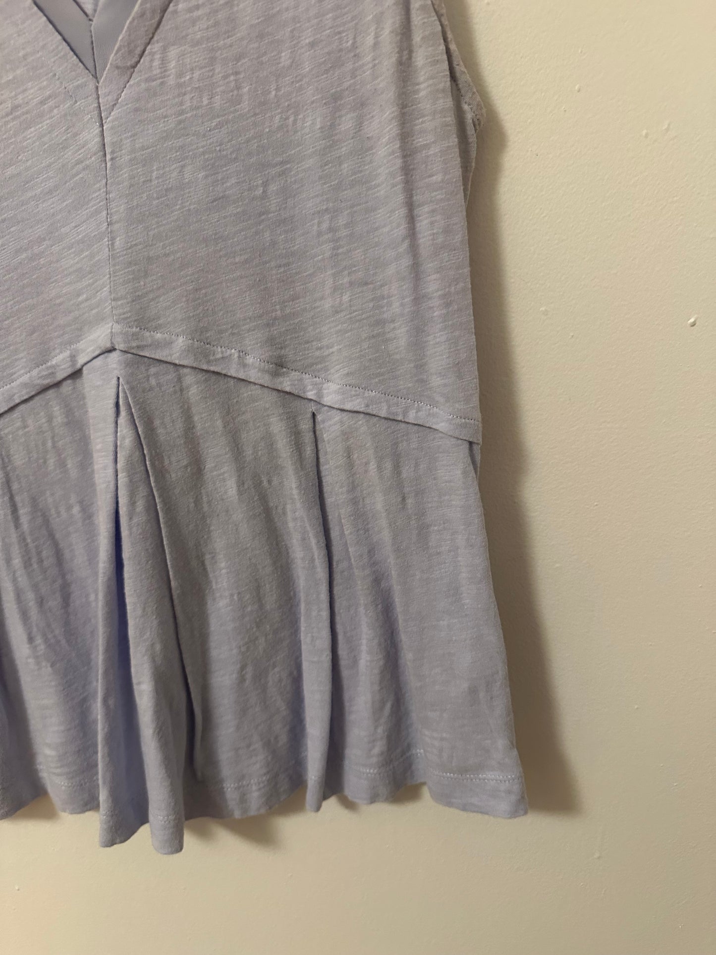 Anthropologie Deletta Amalia Peplum Tank Top in Lavender | Size Medium