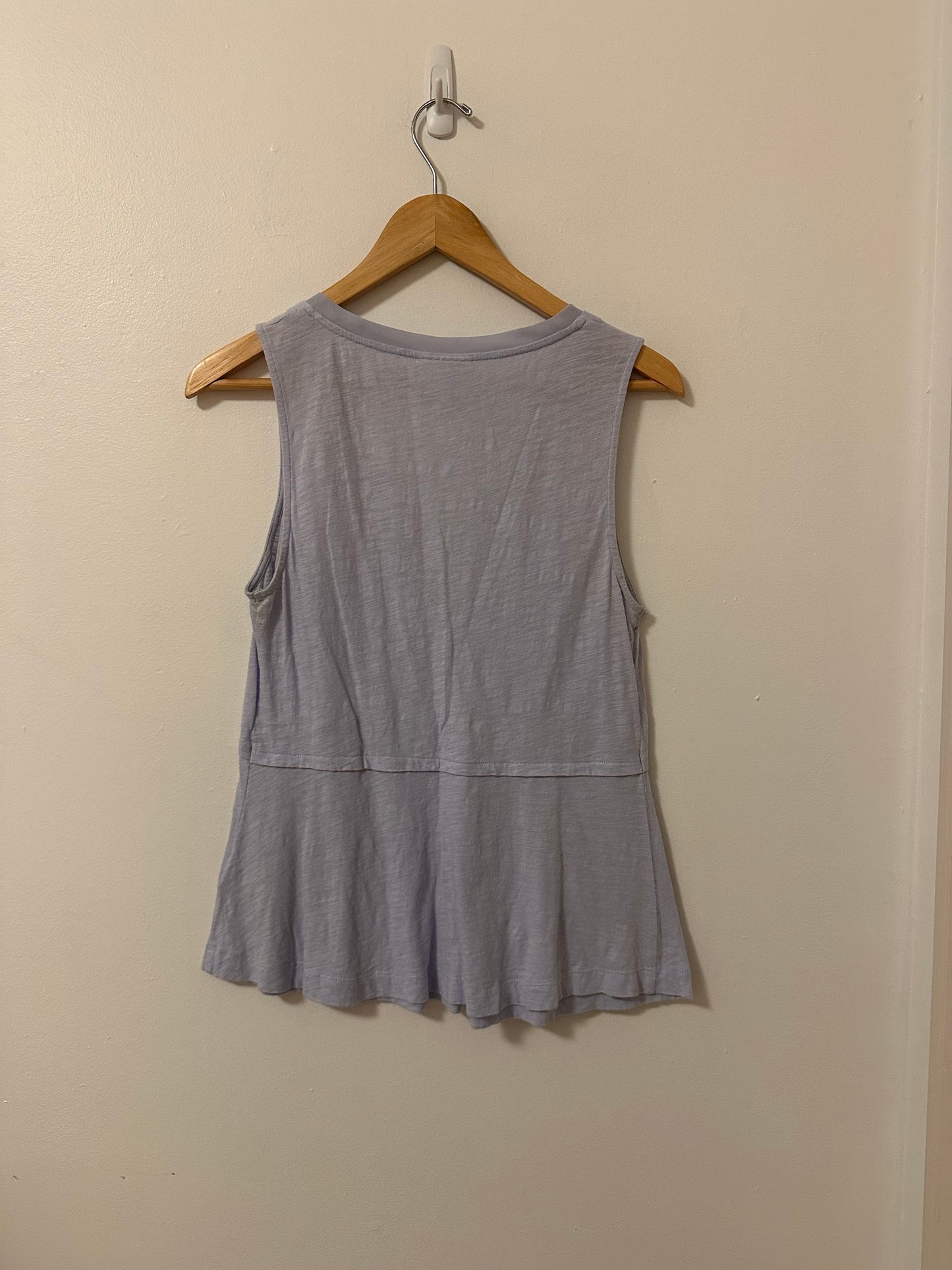 Anthropologie Deletta Amalia Peplum Tank Top in Lavender | Size Medium