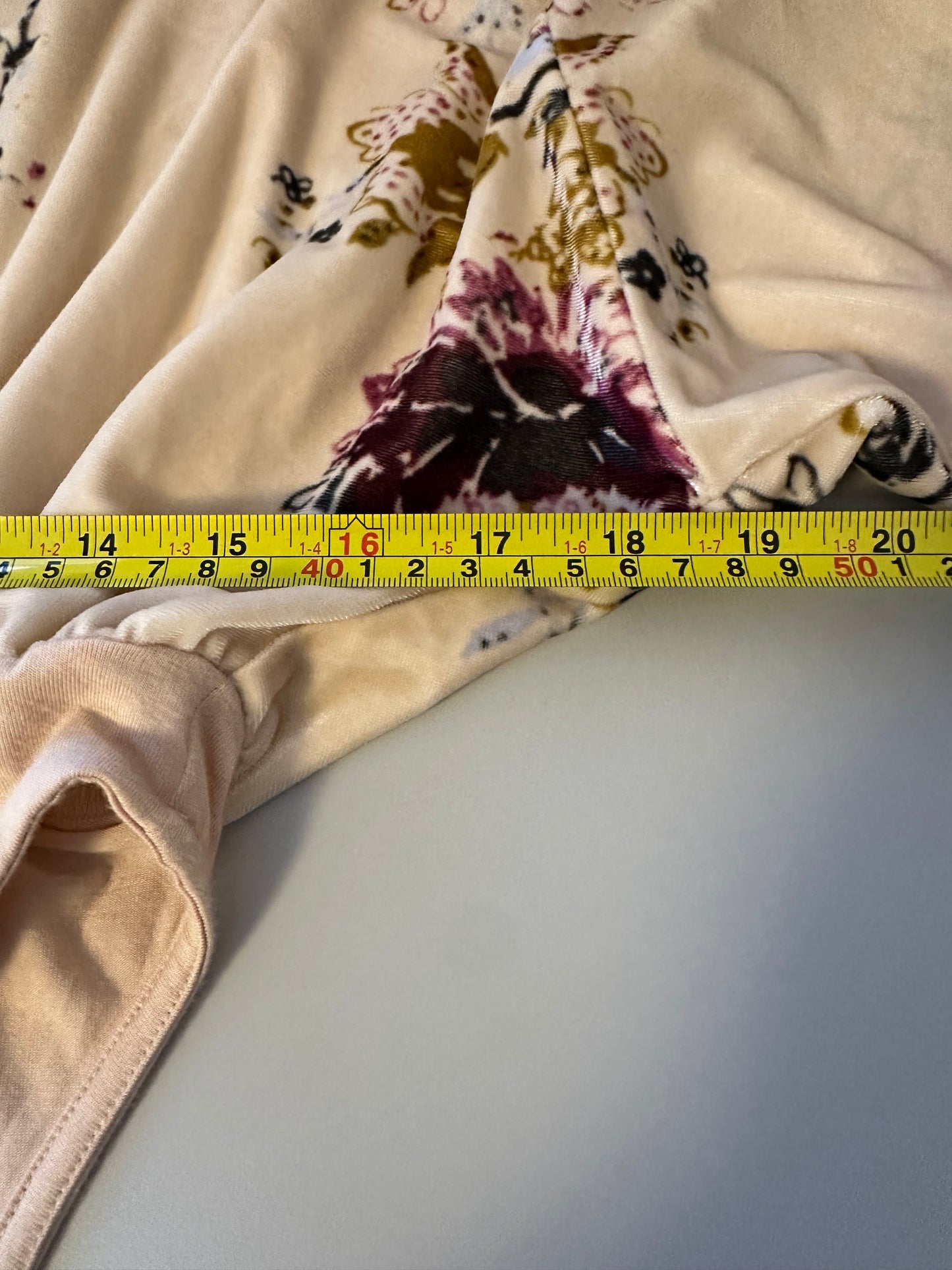 Free People Velvet Slouchy Babe Bodysuit in Neutral Combo | Size XS