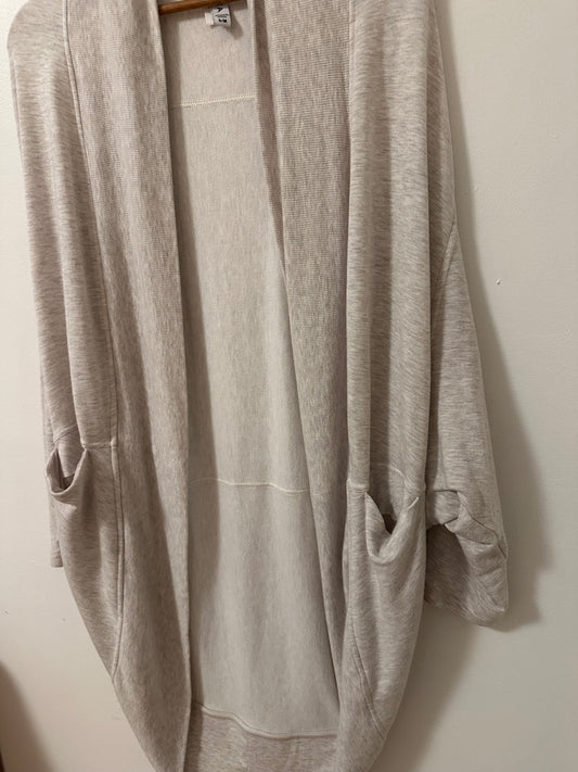 Athleta Ethereal Cocoon Wrap Cardigan in Heathered Gray | Size S/M