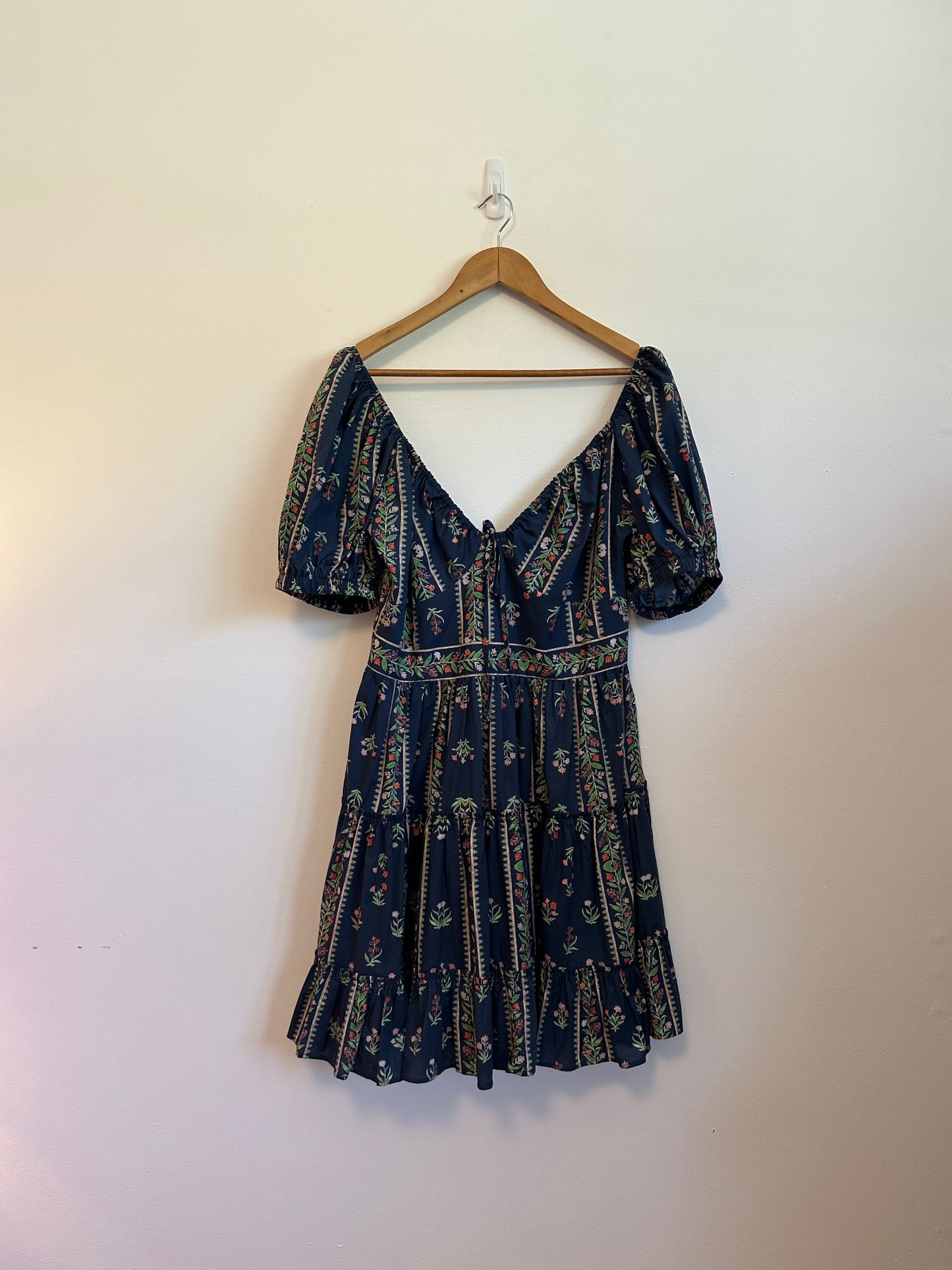 NWT Pinch Floral Puff Sleeve Mini Dress | Size Large