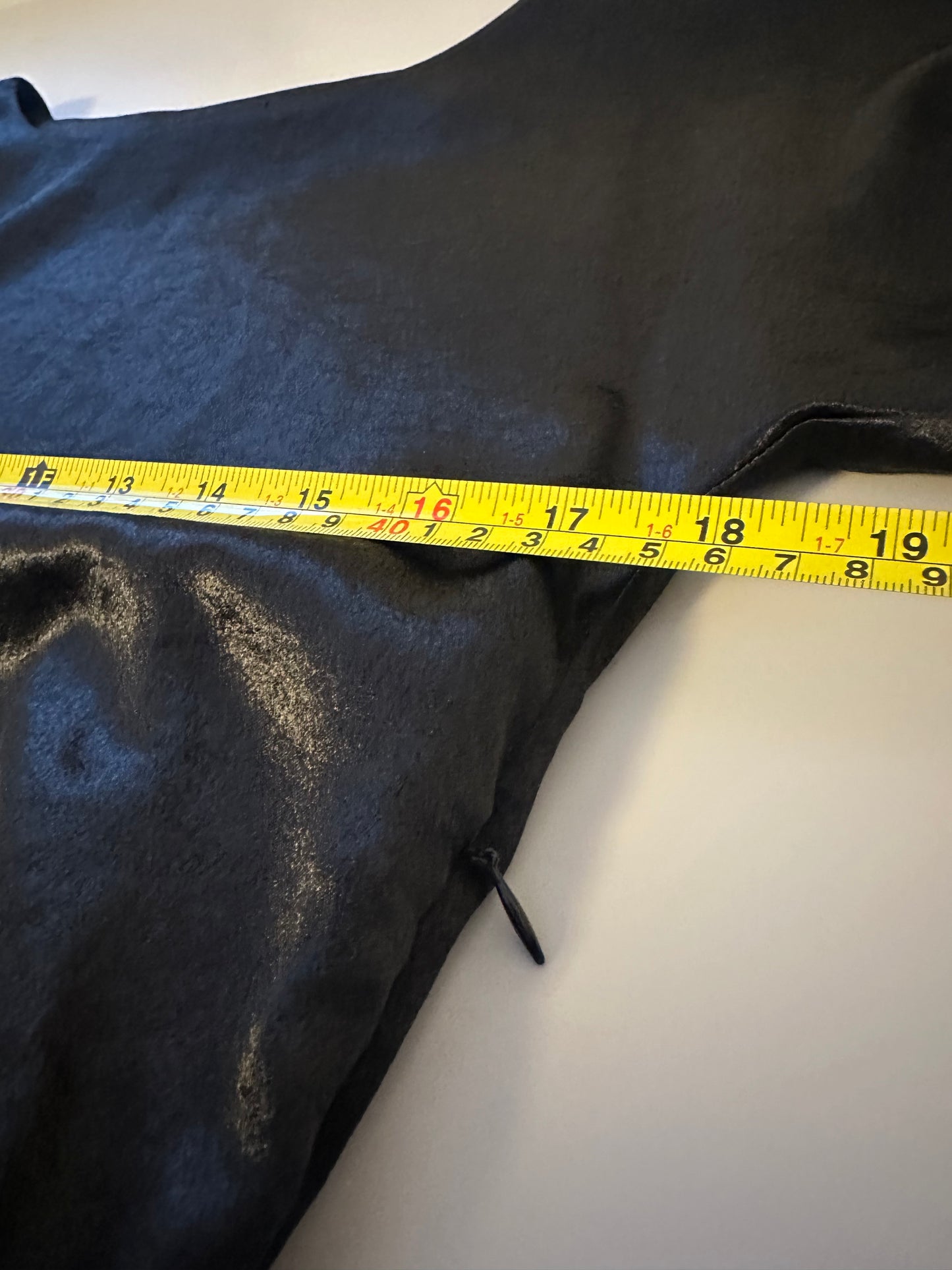 Banana Republic Black Satin Split Sleeve Mini Dress | Size 2