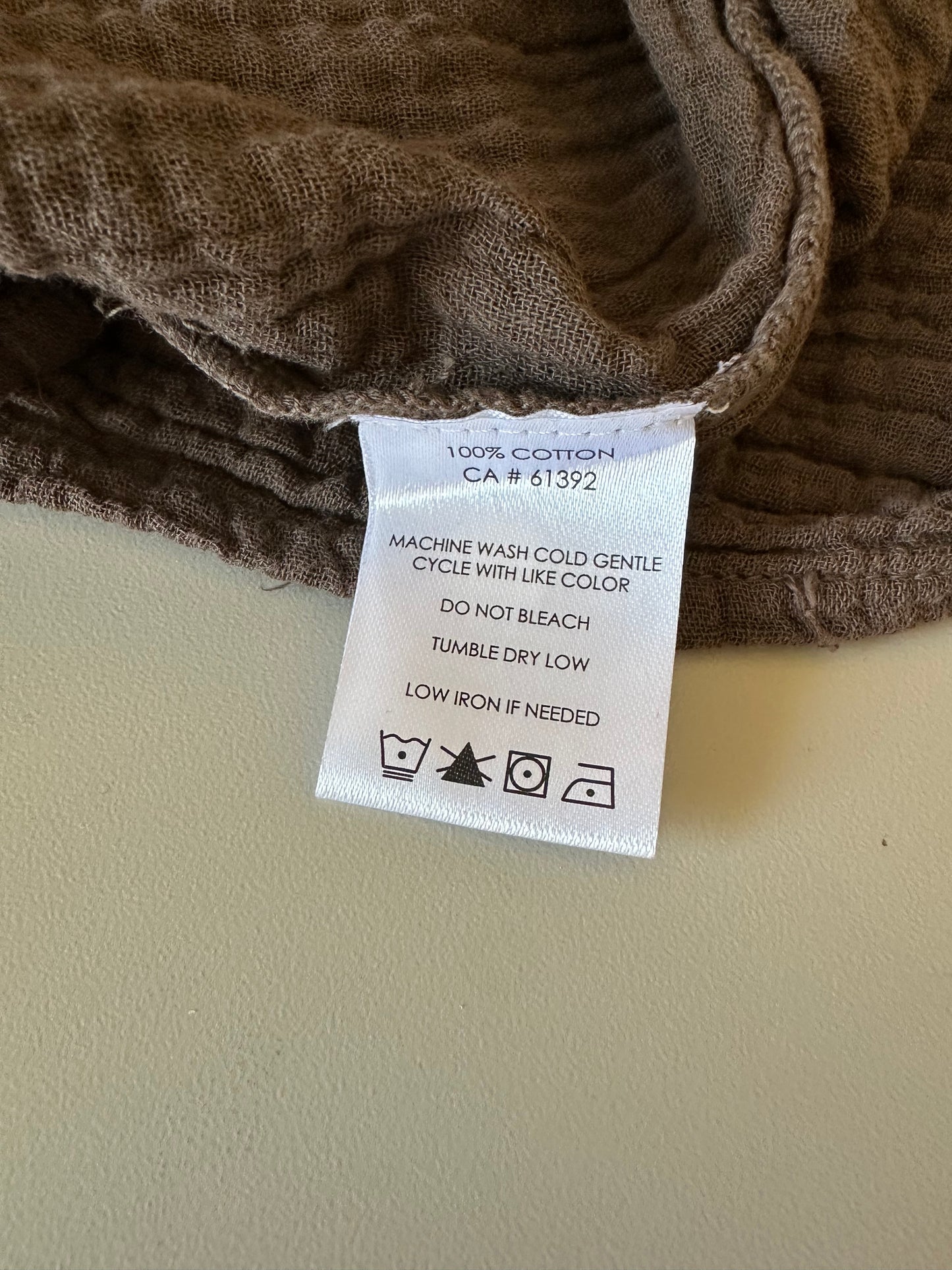 NWT Shannon Passero Cotton Gauze Button Front Dress in Brown | Size Medium