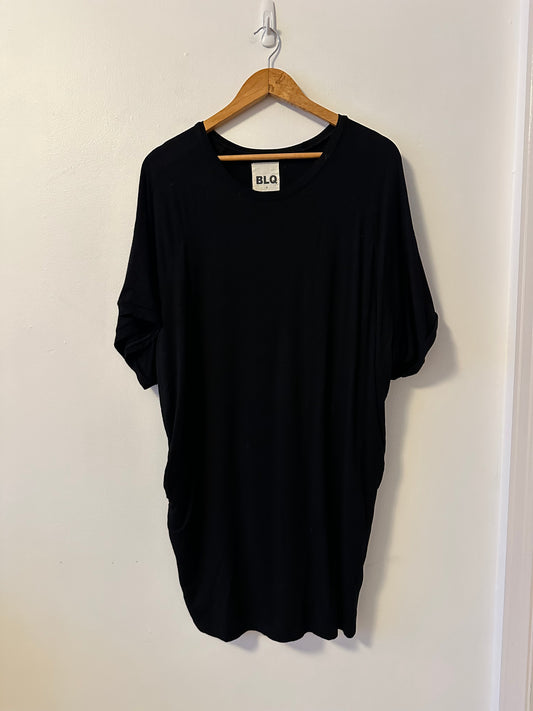 BLQ Black Jersey Dolman Sleeve Tunic Dress | Size 0